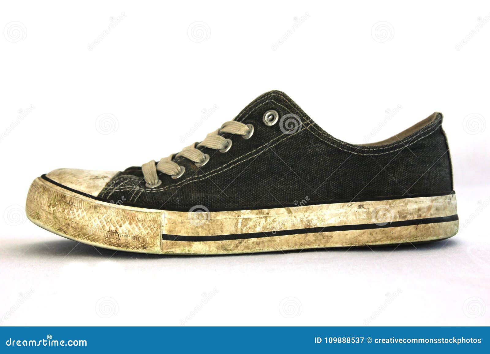 Black White Low Tops Sneakers Picture. Image: 109888537
