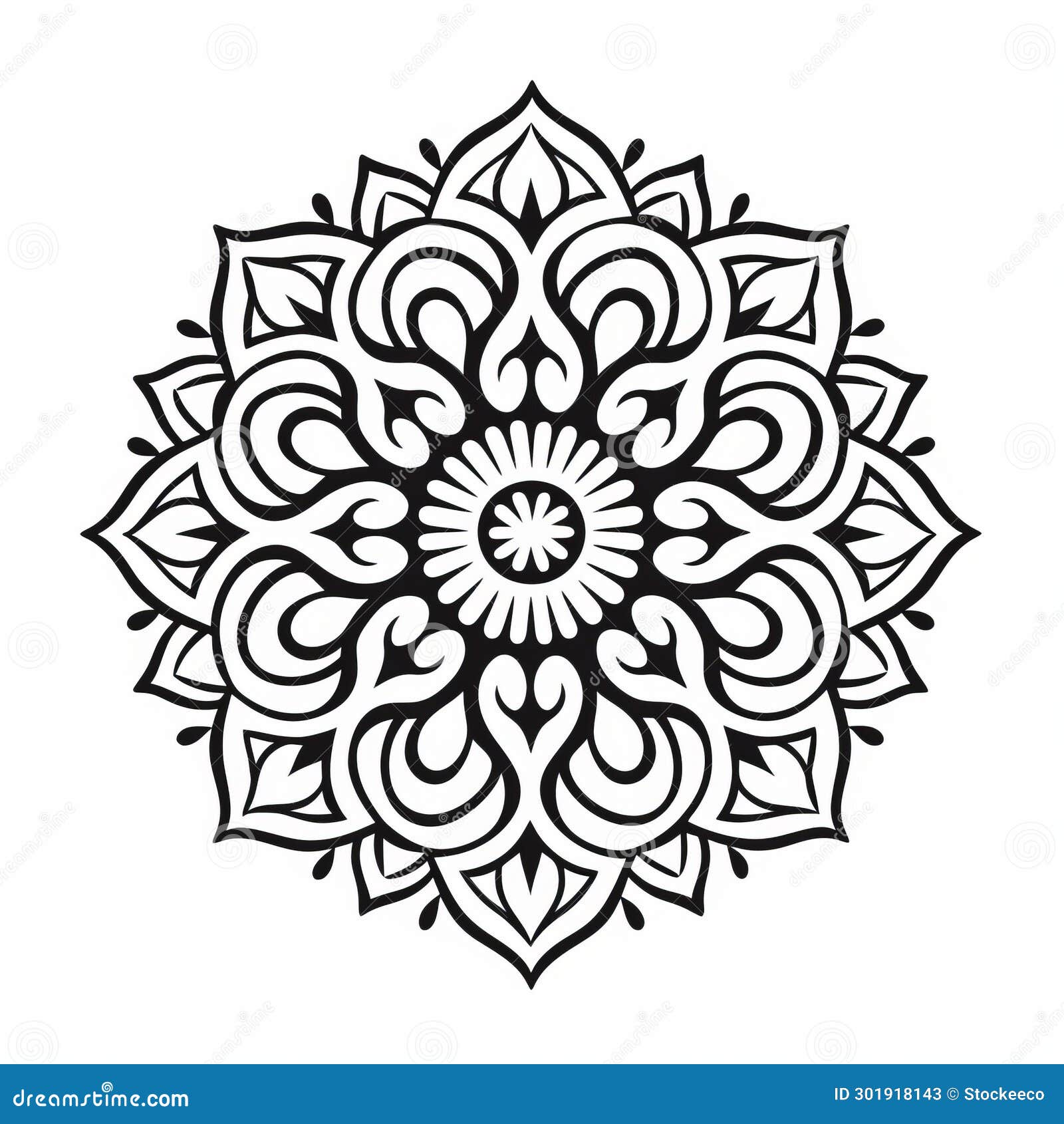Modern Mandala: a Contemporary Twist on Balinese Motifs Stock