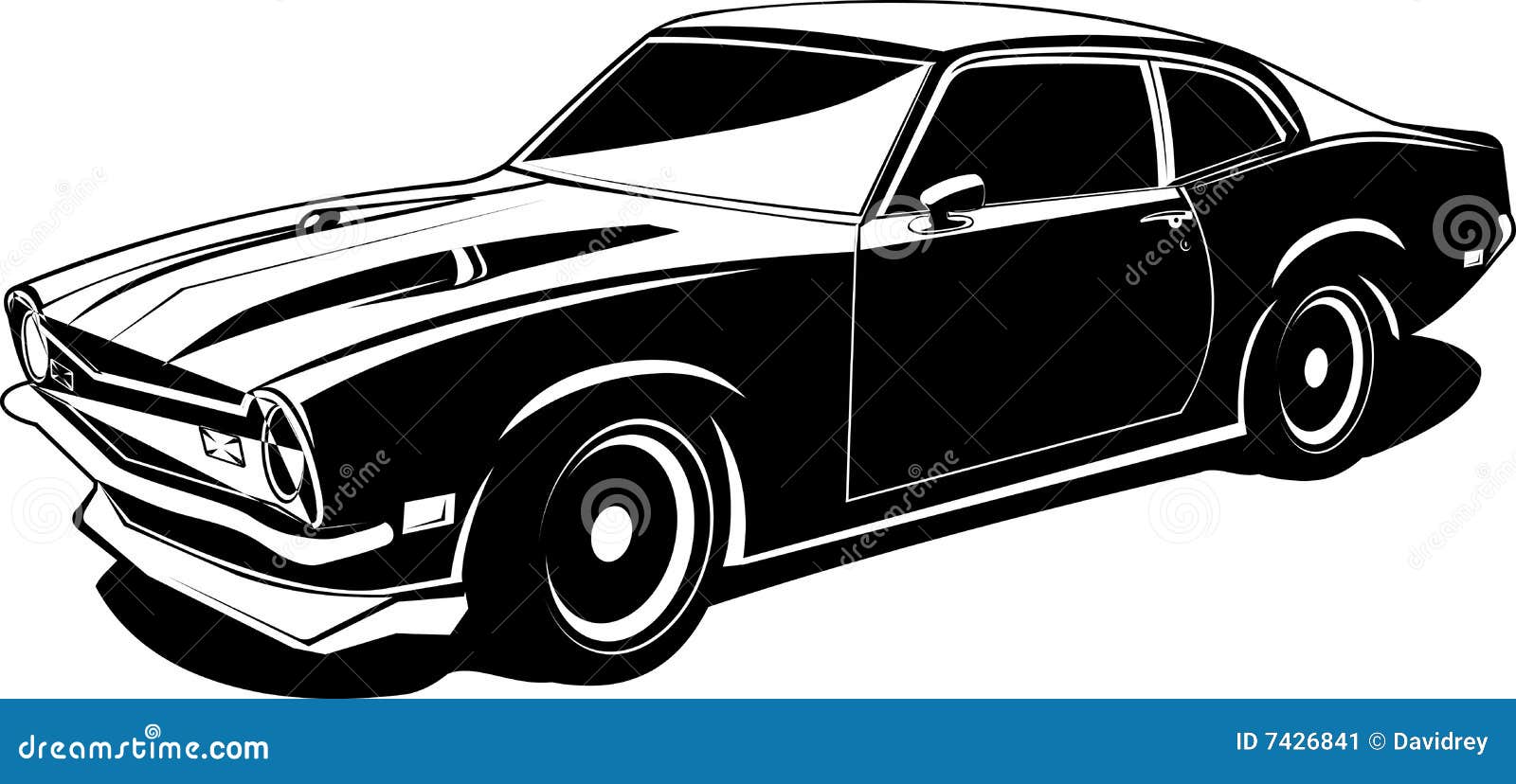 vector cars stickers for Maverick Stock Black  And 7426841 White Image: Image
