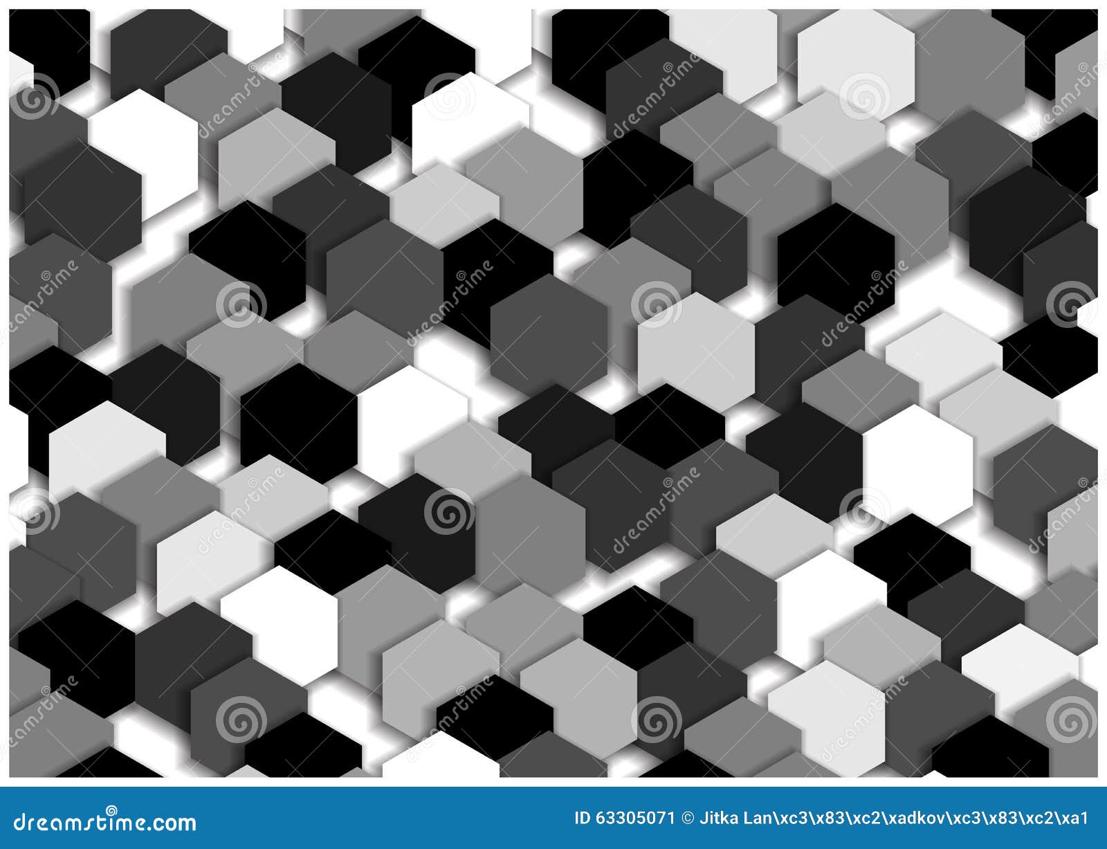 Black and White Mosaic Tiles Background Stock Vector Illustration of