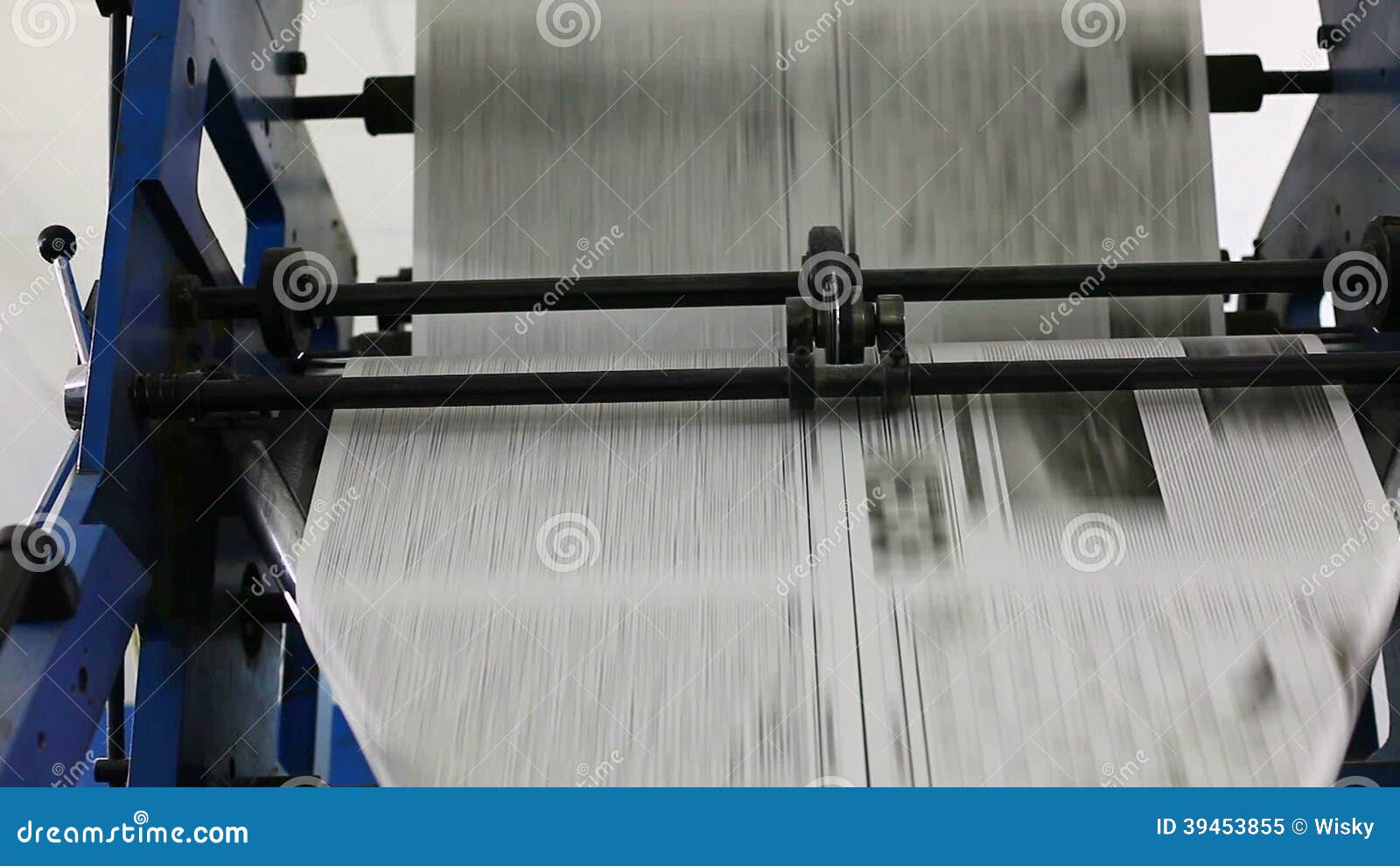 Black and White Newspaper Production Line Stock Video Video of paper
