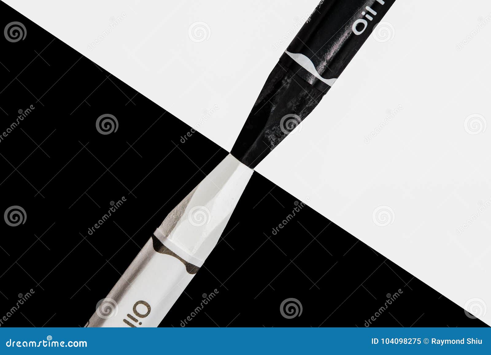 Black and White Oil Pastels Stock Image - Image of minimalistic, pastels:  104098275