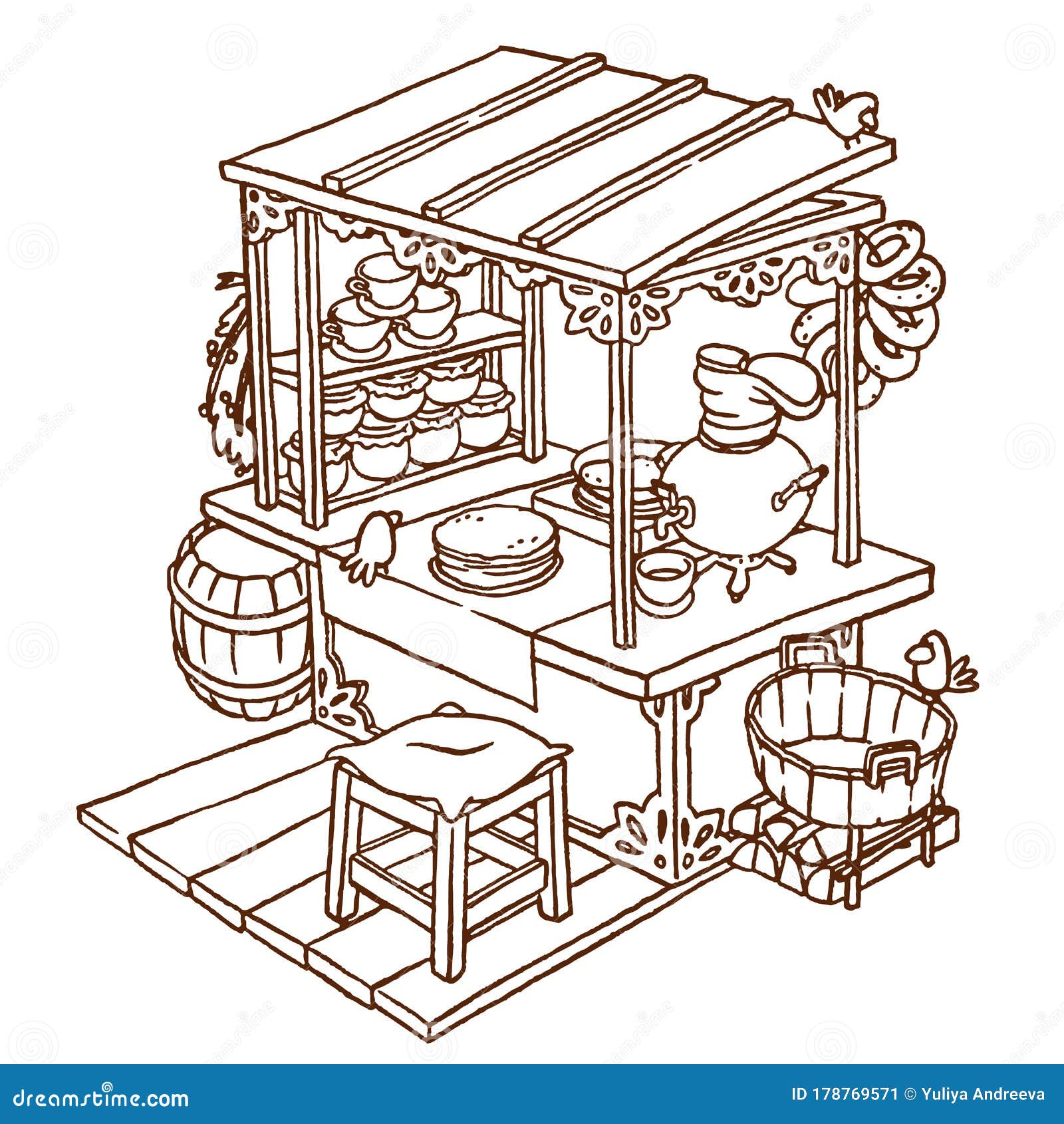 https://thumbs.dreamstime.com/z/black-white-outline-cartoon-isometric-store-storefront-vector-hand-drawn-food-market-coloring-page-178769571.jpg