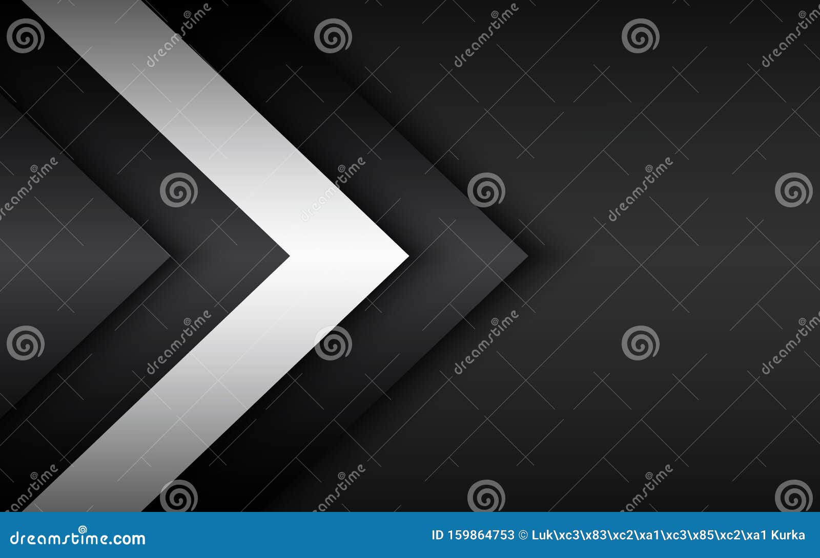 black and white overlayed arrows, abstract modern  background with place for your text, material 