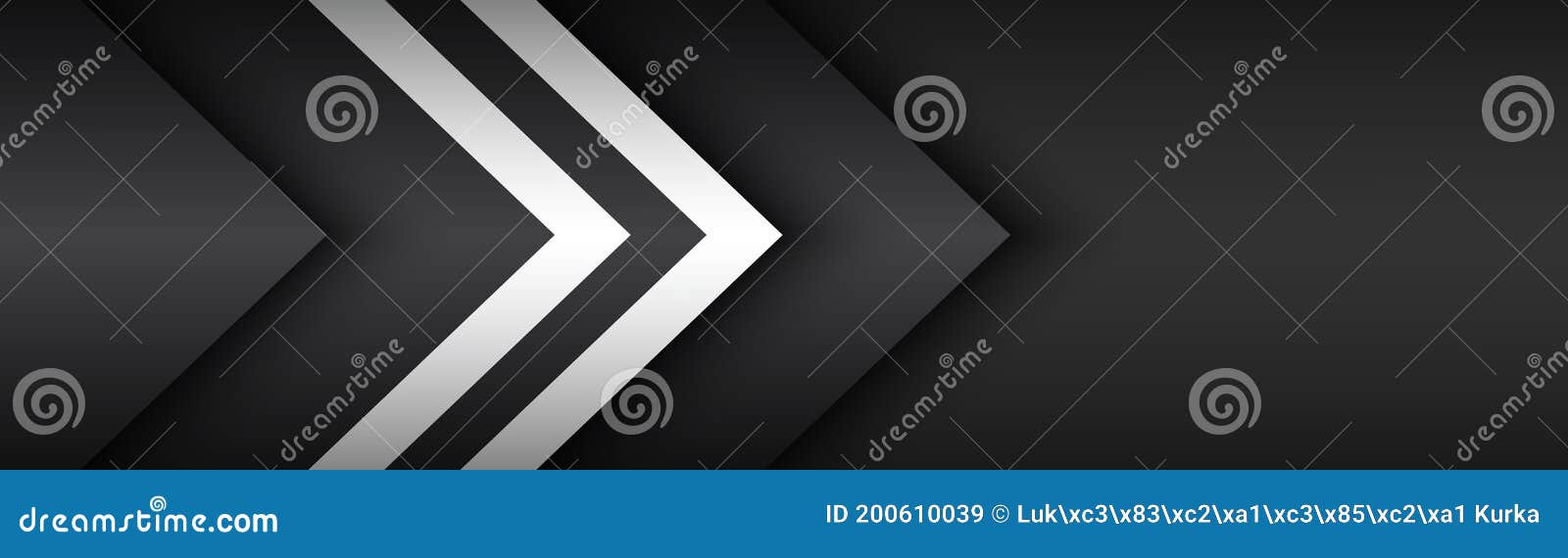black and white overlayed arrows. abstract modern  header with place for your text