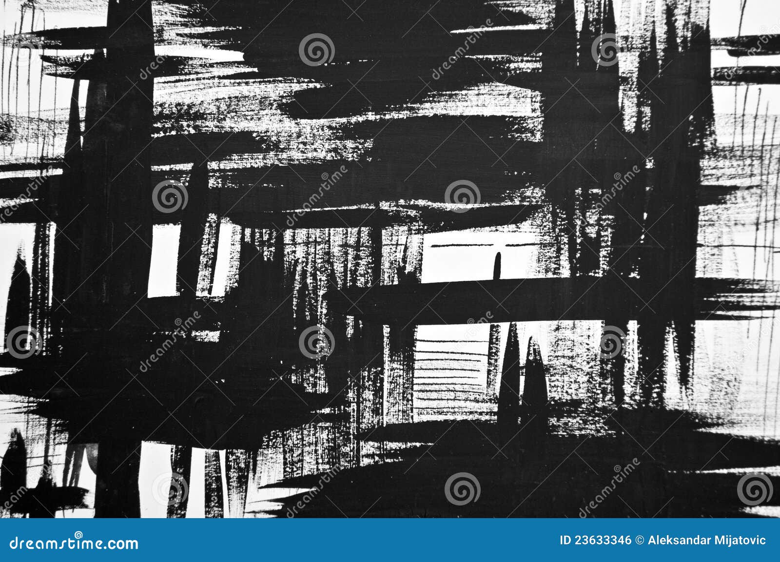 Black and White Painted Background Stock Illustration Illustration of