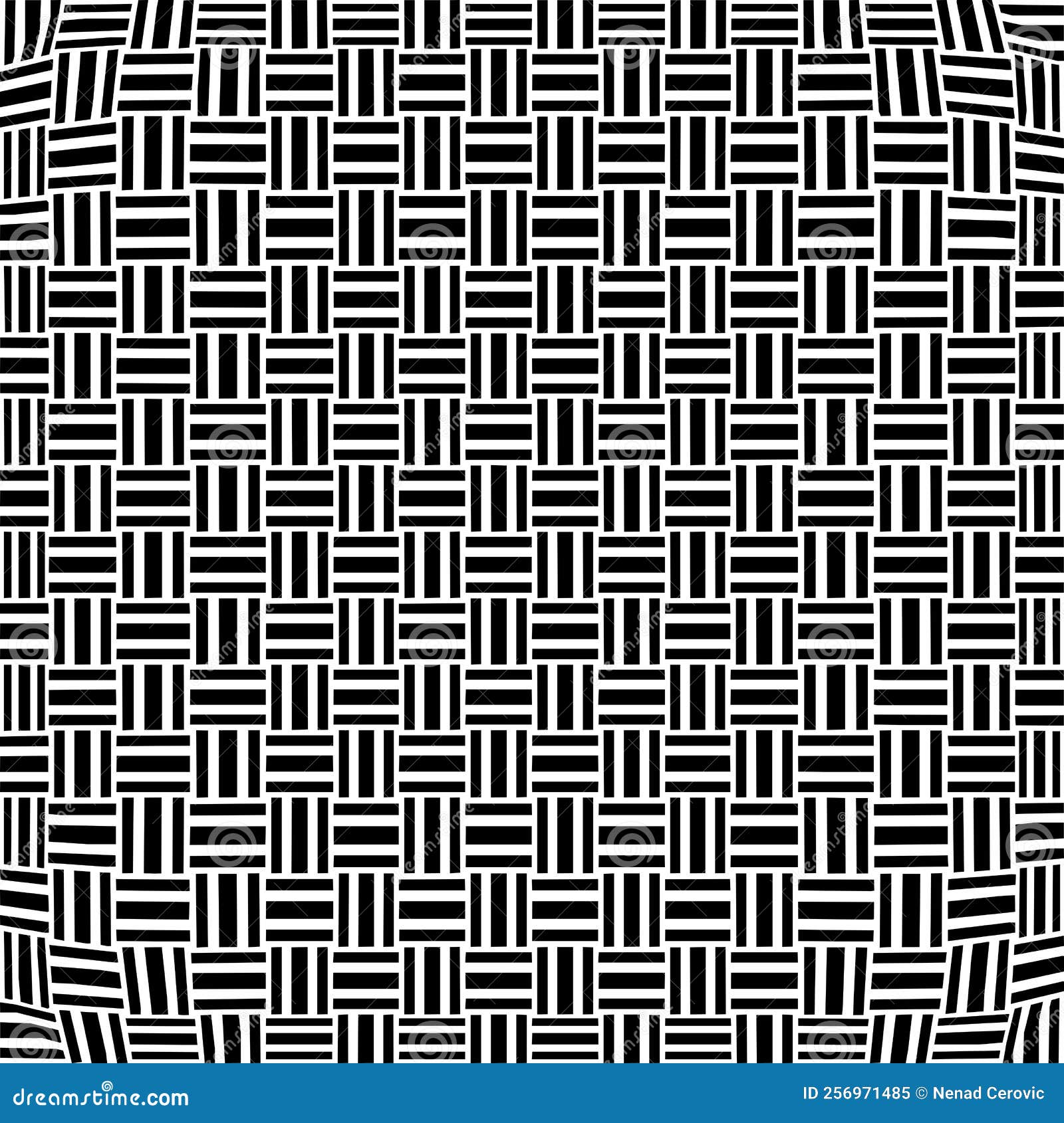 Black and White Pattern Vector. Illustration Isolated on White ...