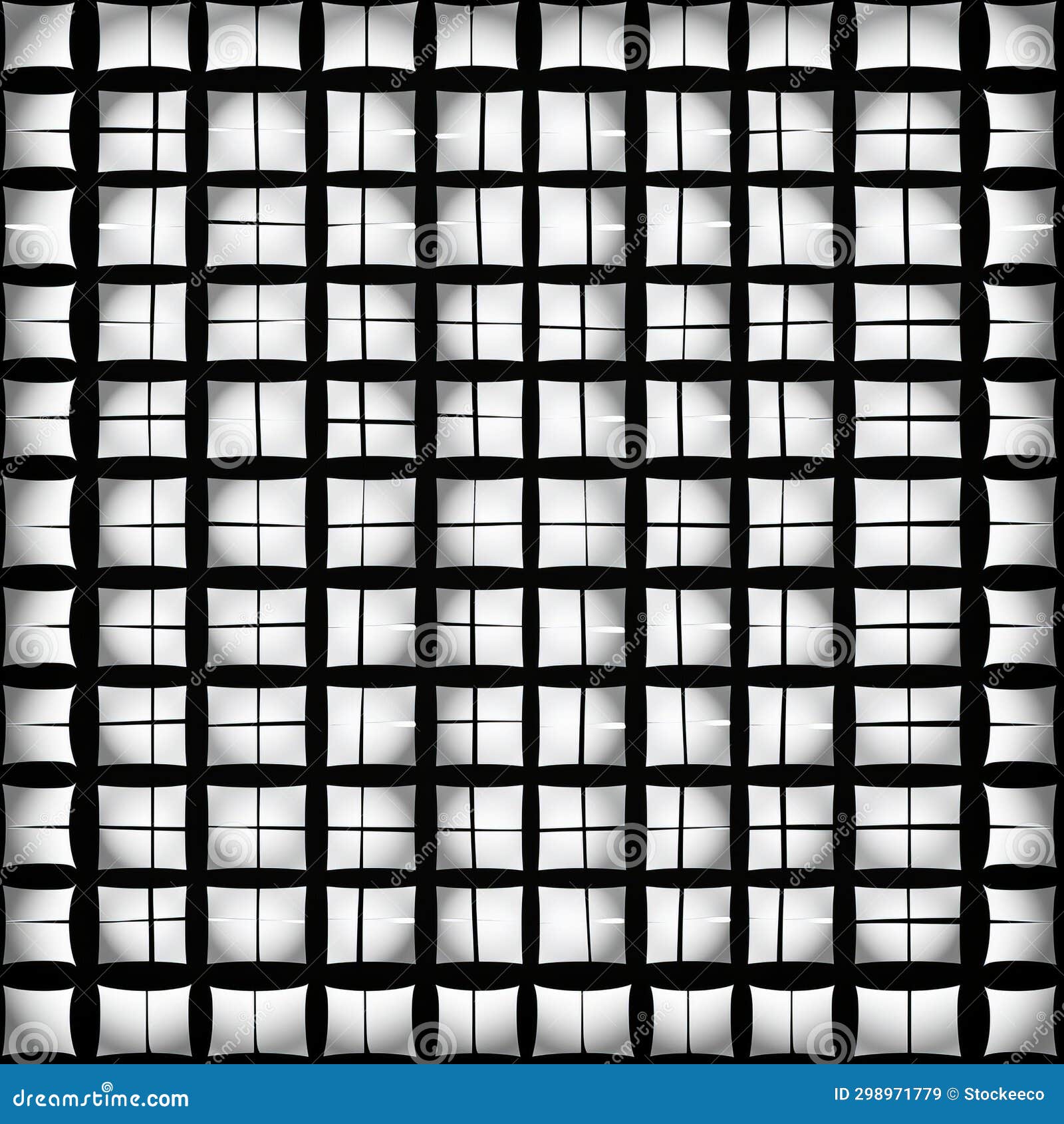 stunning black and white squares with stained glass effect