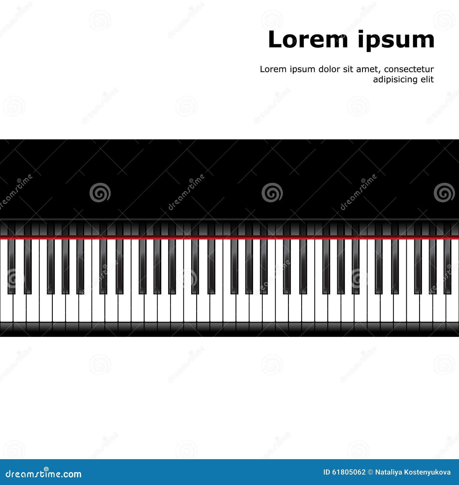 Black and White Piano Template Stock Vector Illustration of keys Black and White Piano Template Stock Vector Illustration of keys