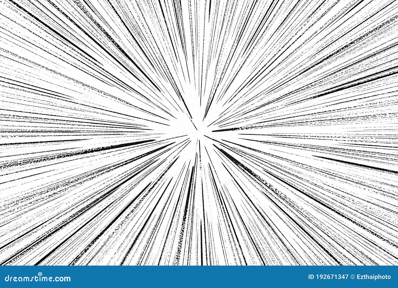 Black and White Radial Lines Spped Light or Light Rays Comic Book Style  Background. Manga or Anime Speed Drawing Graphic Black Stock Illustration -  Illustration of burst, line: 192671347