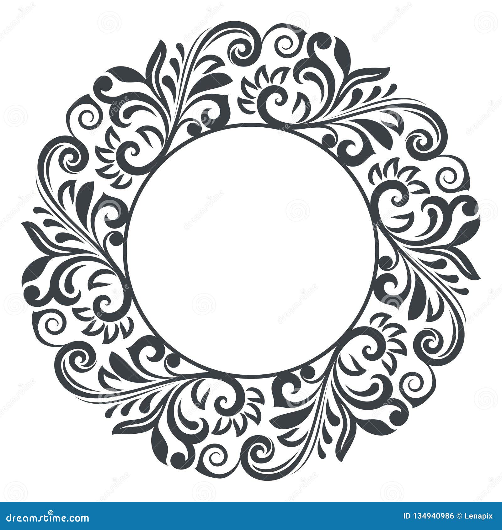 Khung hoa tròn đen trắng: Sự kết hợp hoàn hảo giữa khung hoa tròn đen trắng sẽ đem lại cho bạn cảm giác hiện đại và sang trọng. Khung hoa trang trí cho hình ảnh của bạn ngày càng lung linh và nổi bật hơn bao giờ hết.