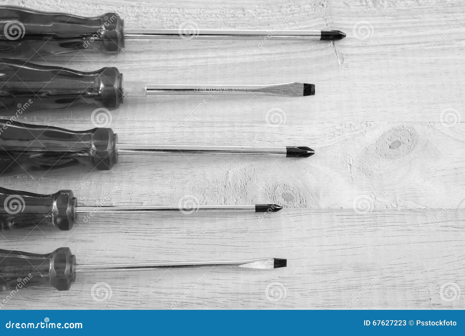 Black and White Screwdriver Stock Image Image of background, carpentry 67627223