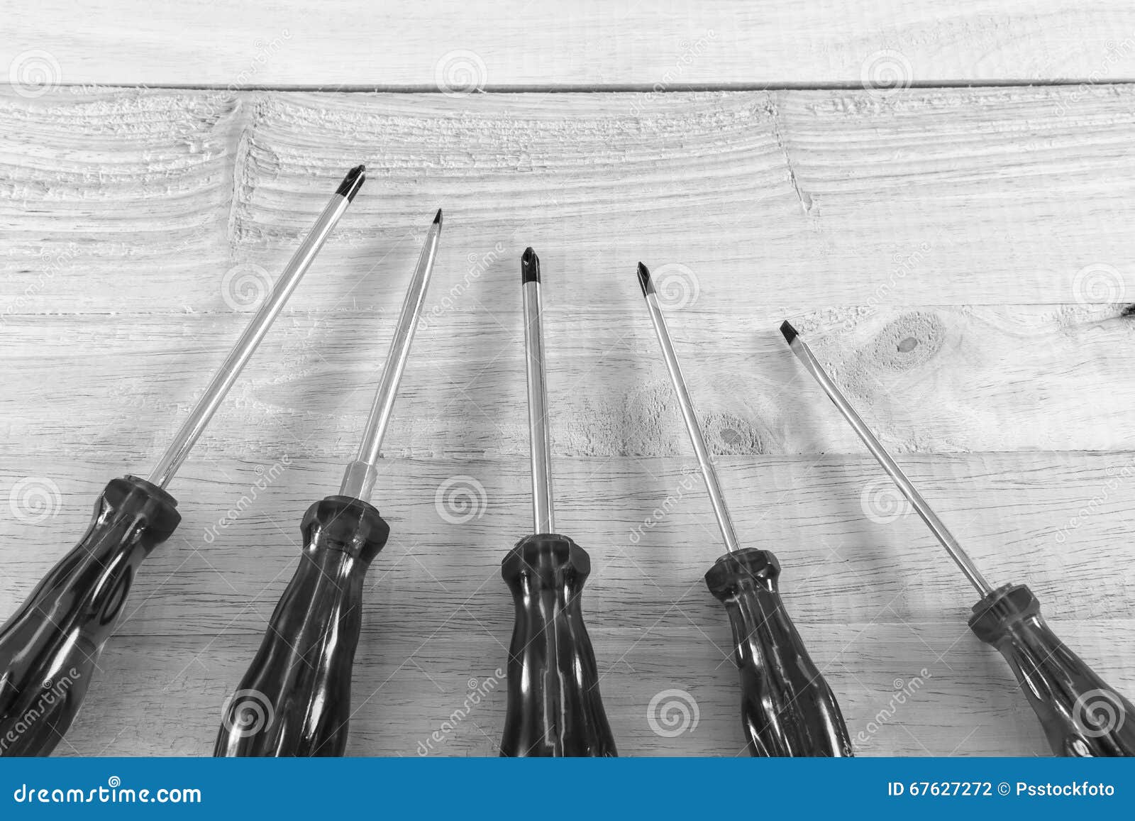 Black and White Screwdriver Stock Photo Image of repair, construction 67627272