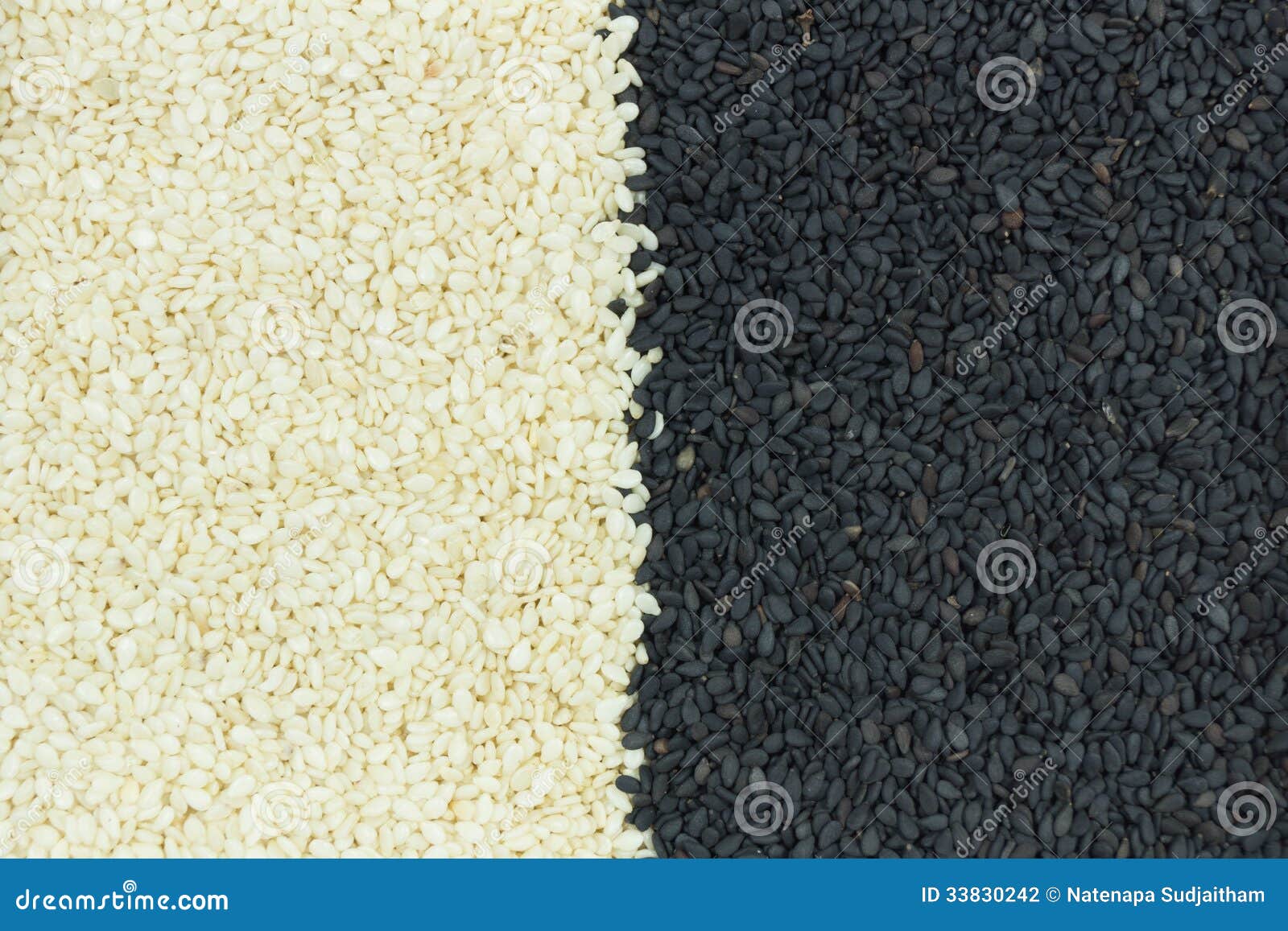 Black and white sesame stock photo. Image of energy, grain 33830242