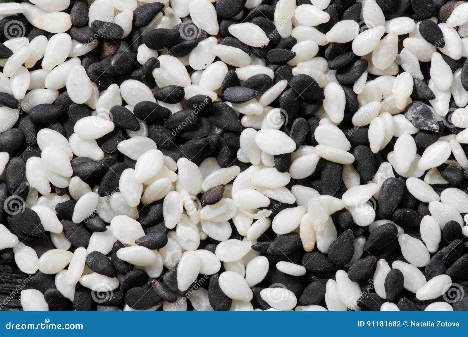 Black and White Sesame Background Stock Photo Image of seed