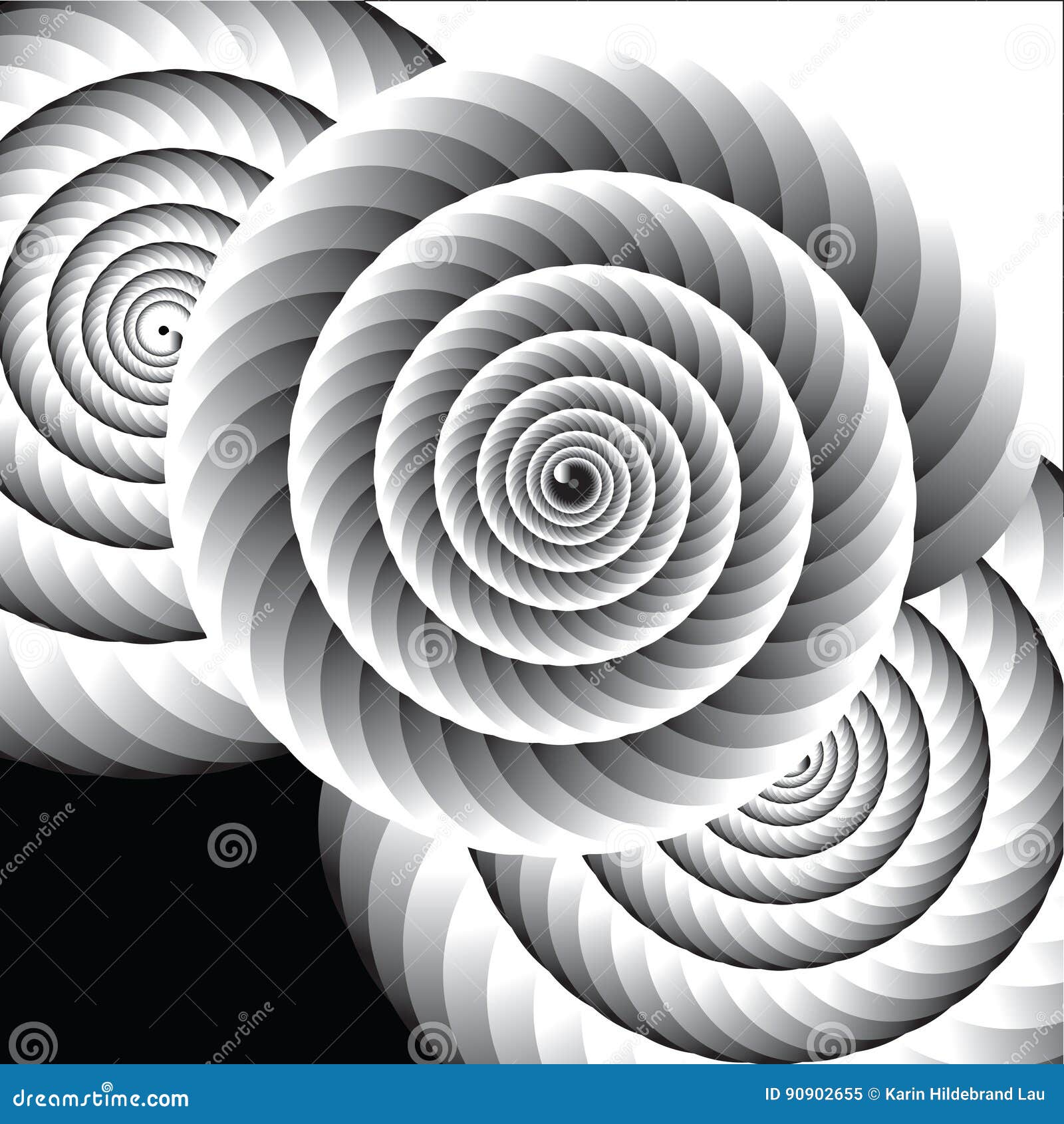 black and white spiral background black and white spiral background