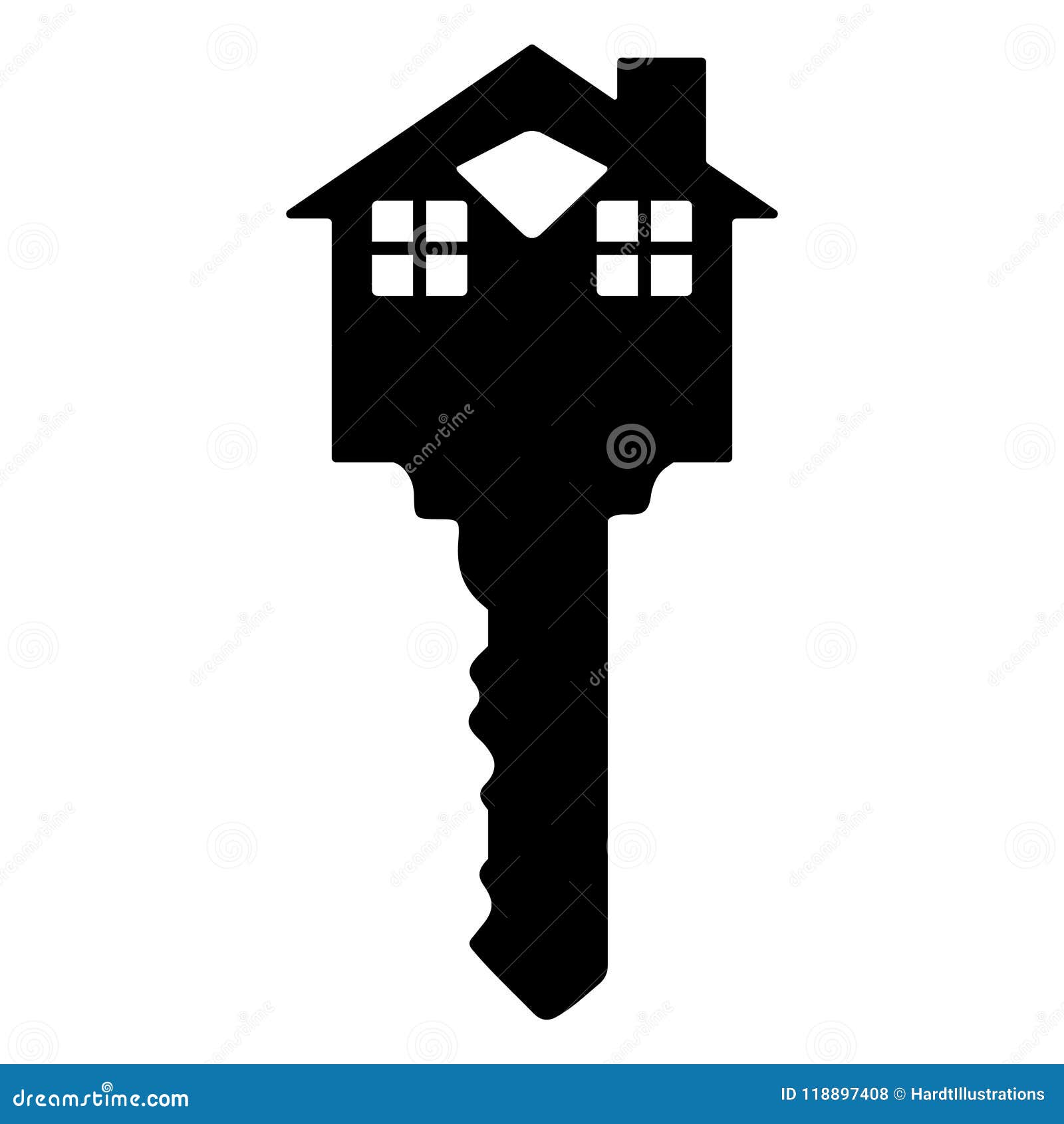 house key silhouette