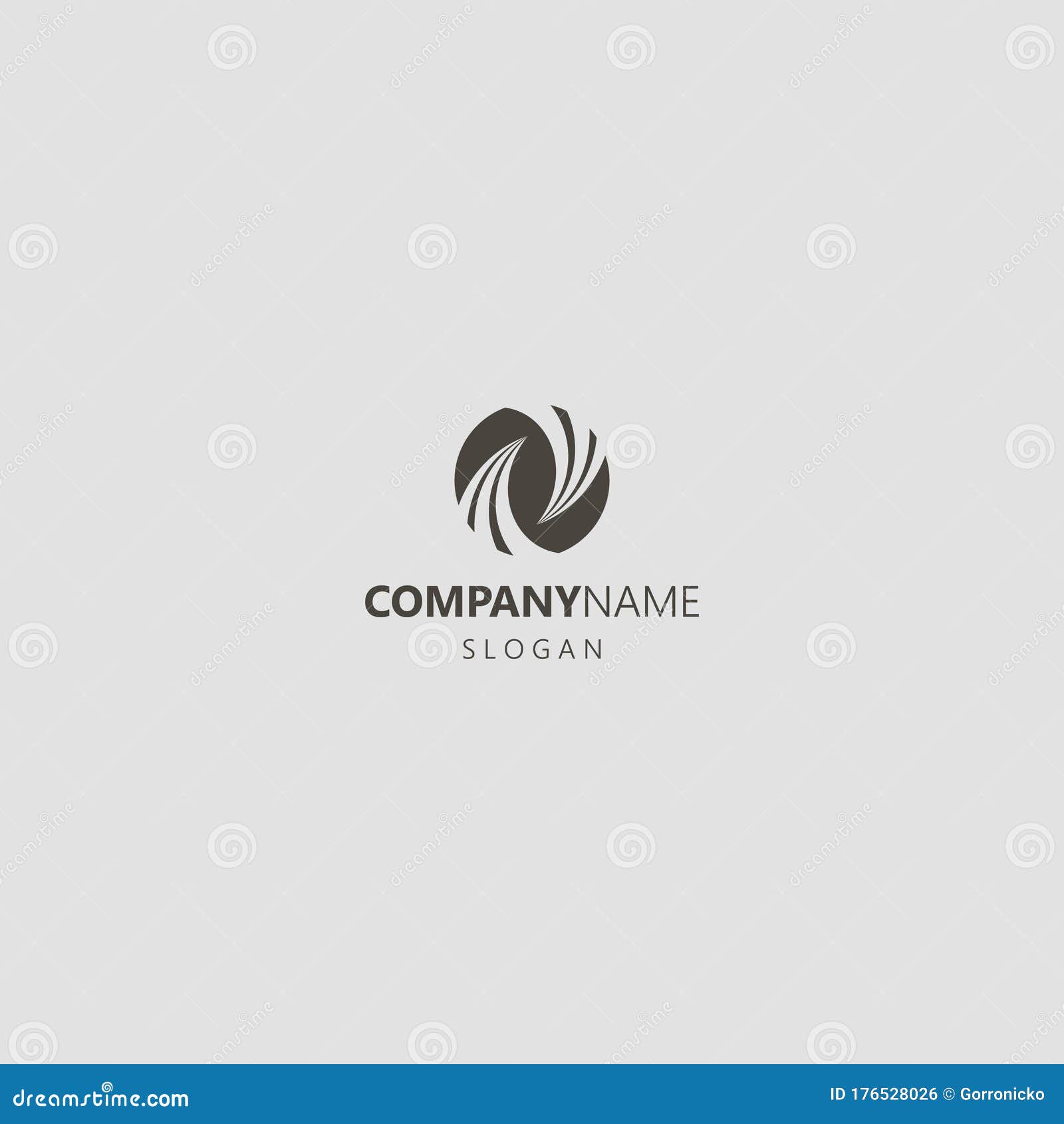 simple  geometric negative space round iconic logo of two twists directed at each other