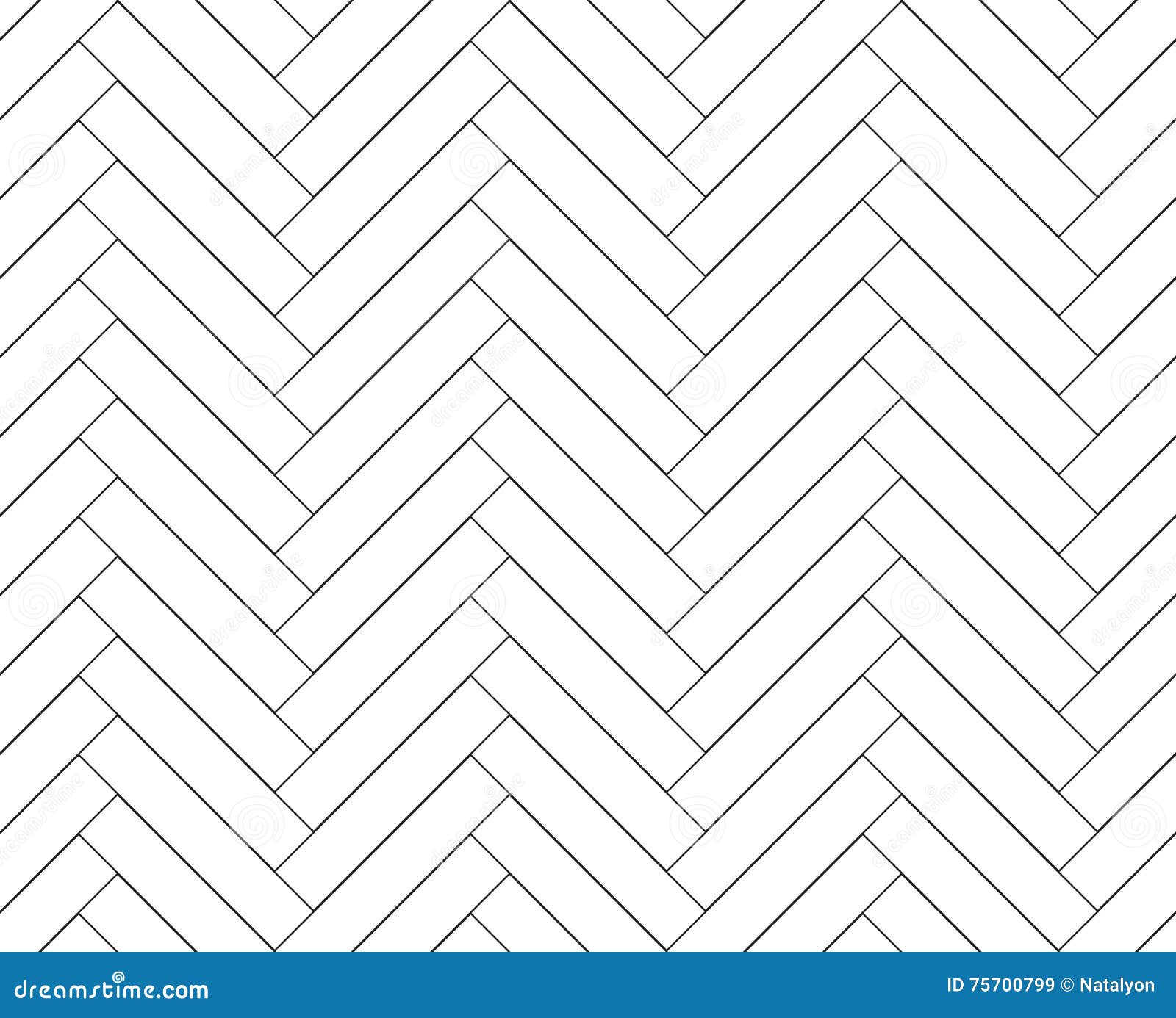 black and white simple wooden floor herringbone parquet seamless pattern, 
