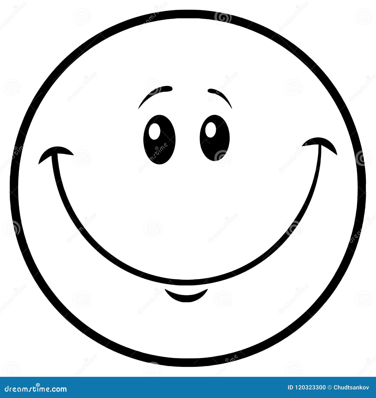 Black and White Smiley Face Cartoon Character Editorial Image -  Illustration of happiness, feeling: 120323300