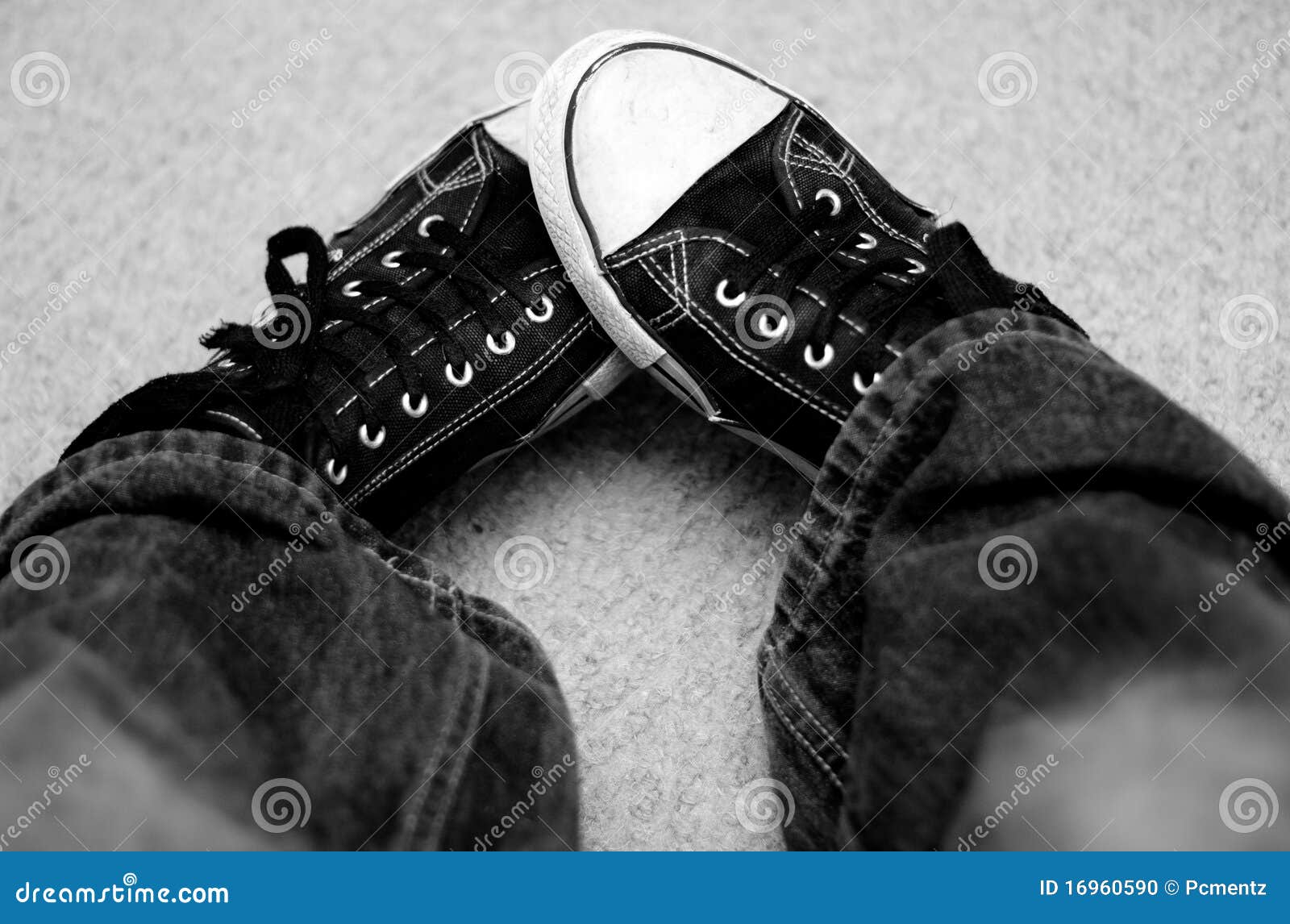 Black and white sneakers stock photo. Image of shoe, classic - 16960590