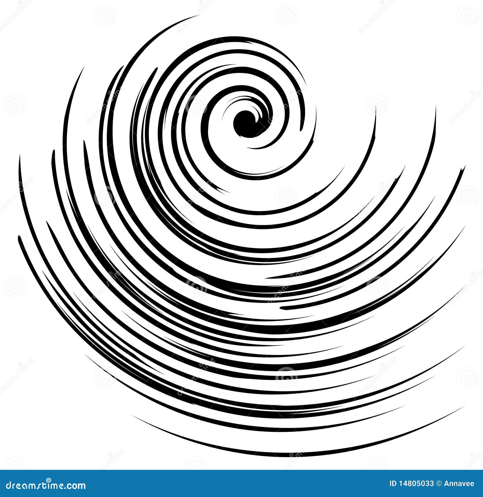 black and white spiral