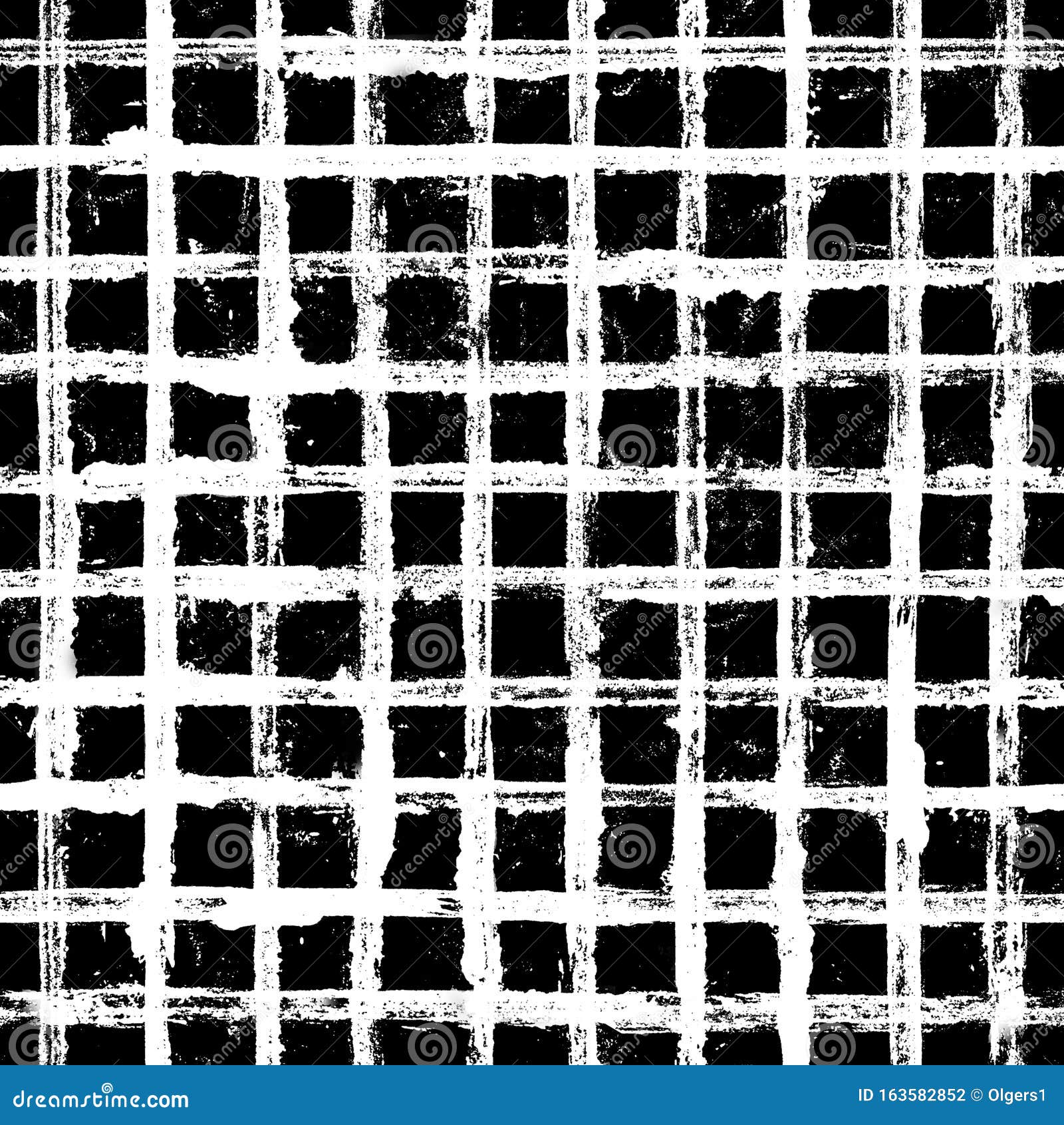 Black and White Stripe Plaid Grunge Seamless Pattern. White Stripes on Black  Background Stock Illustration - Illustration of hand, artistic: 163582852