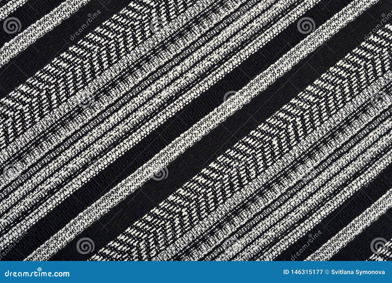 Black and White Striped Fabric Texture Stock Image Image of cover