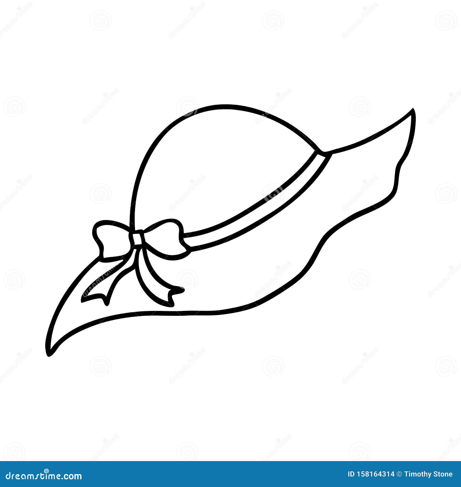 hat clipart outline