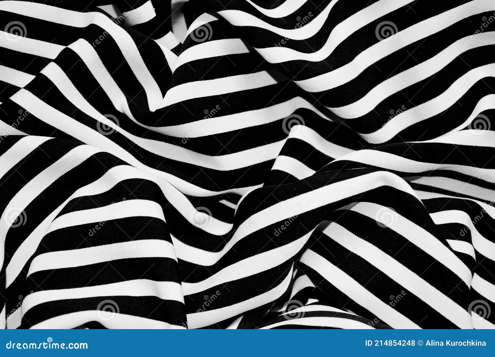 Black and White Textile As Background.Black and White Material Texture