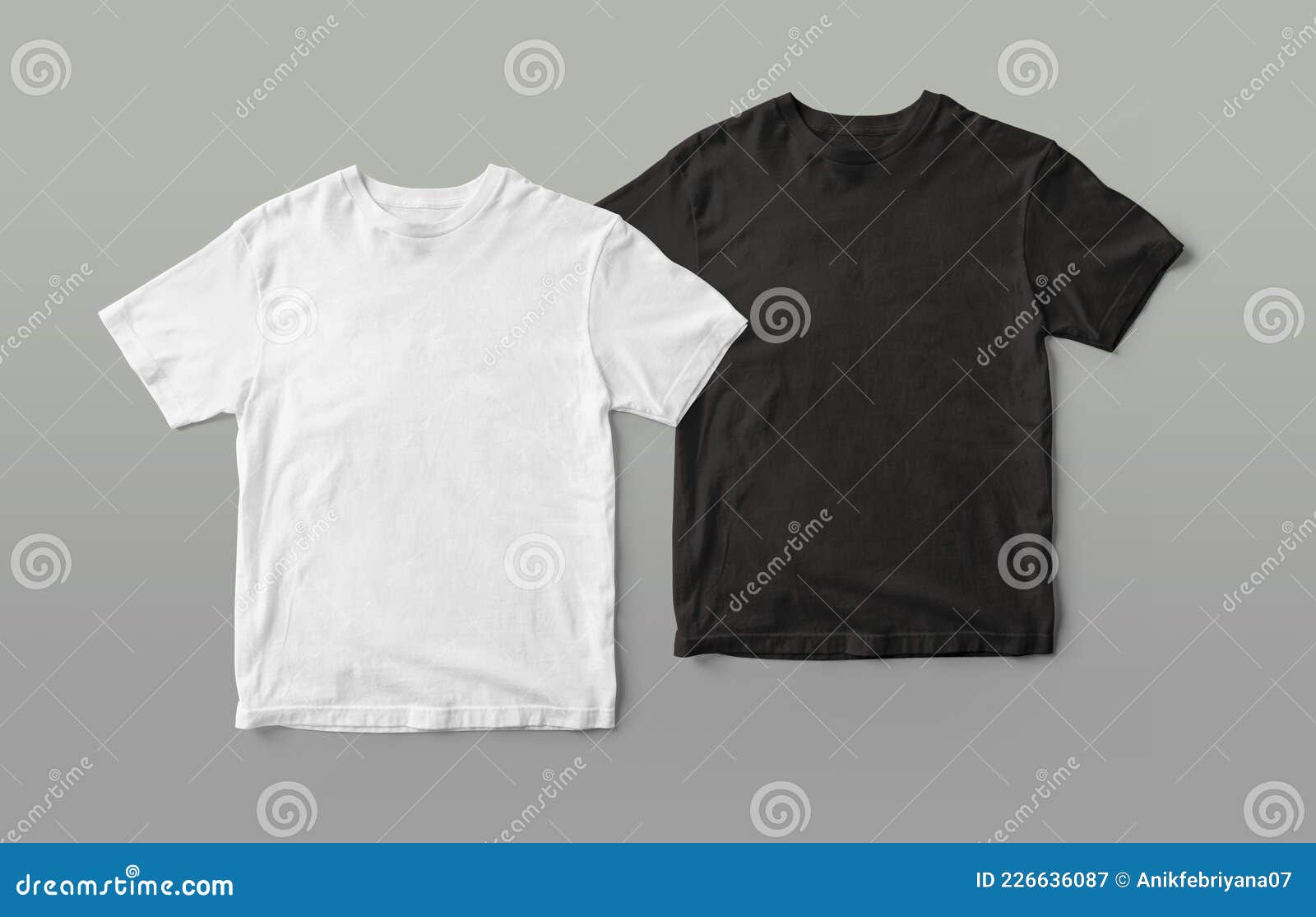 black and white  tshirt mockup 