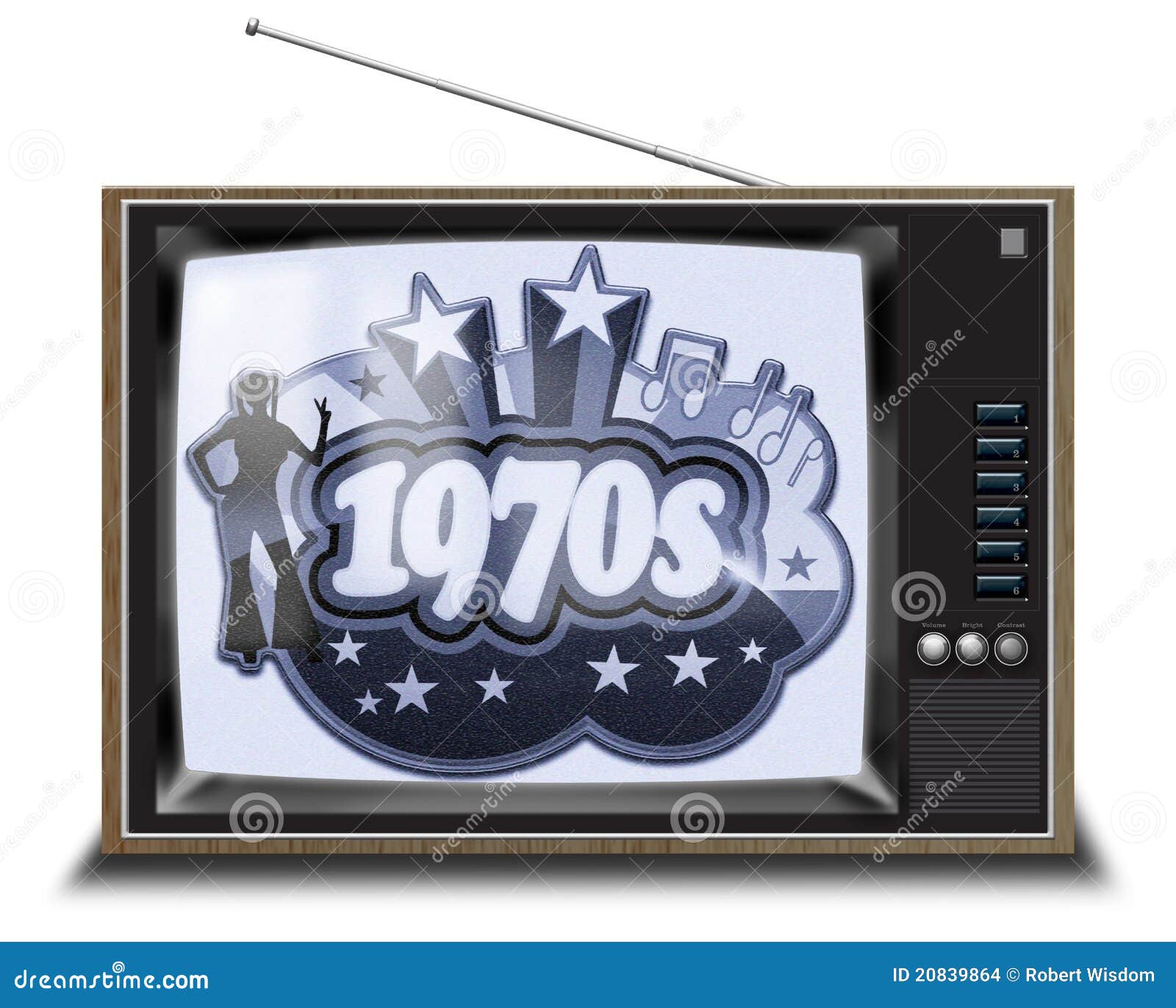 Black and white TV stock photo. Image of contrast, retro 20839864