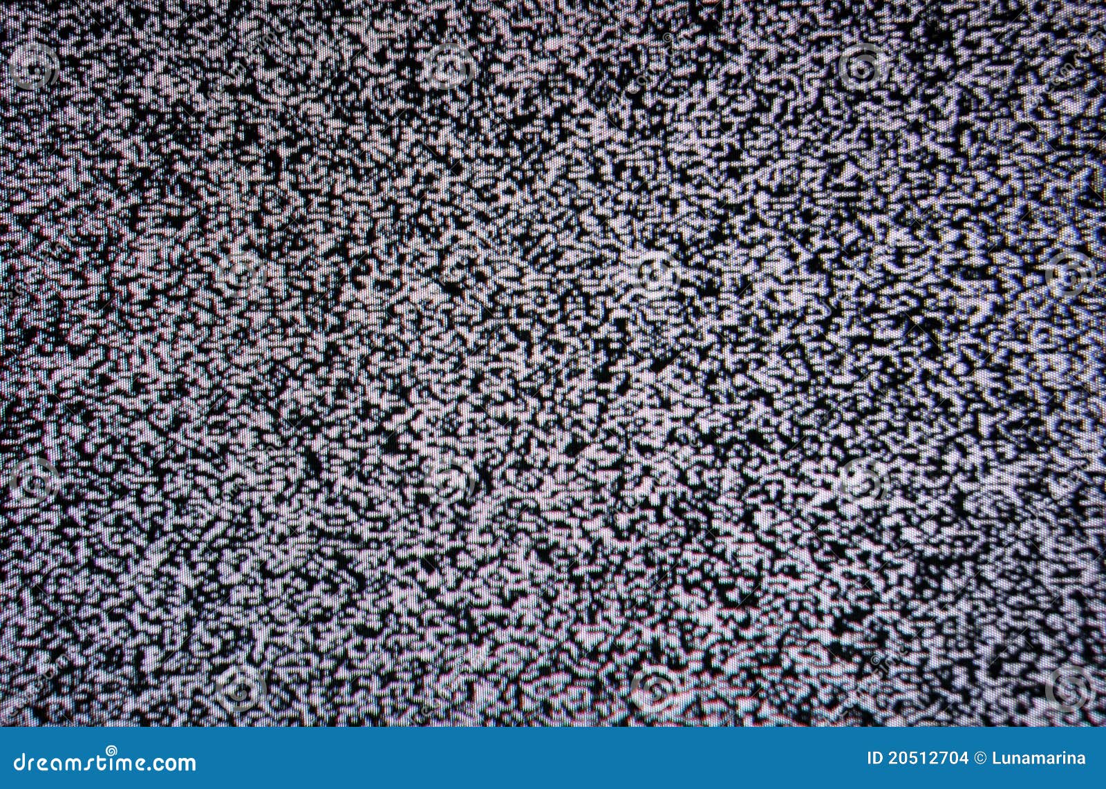 Black And White TV Screen Noise Stock Photo - Image: 20512704
