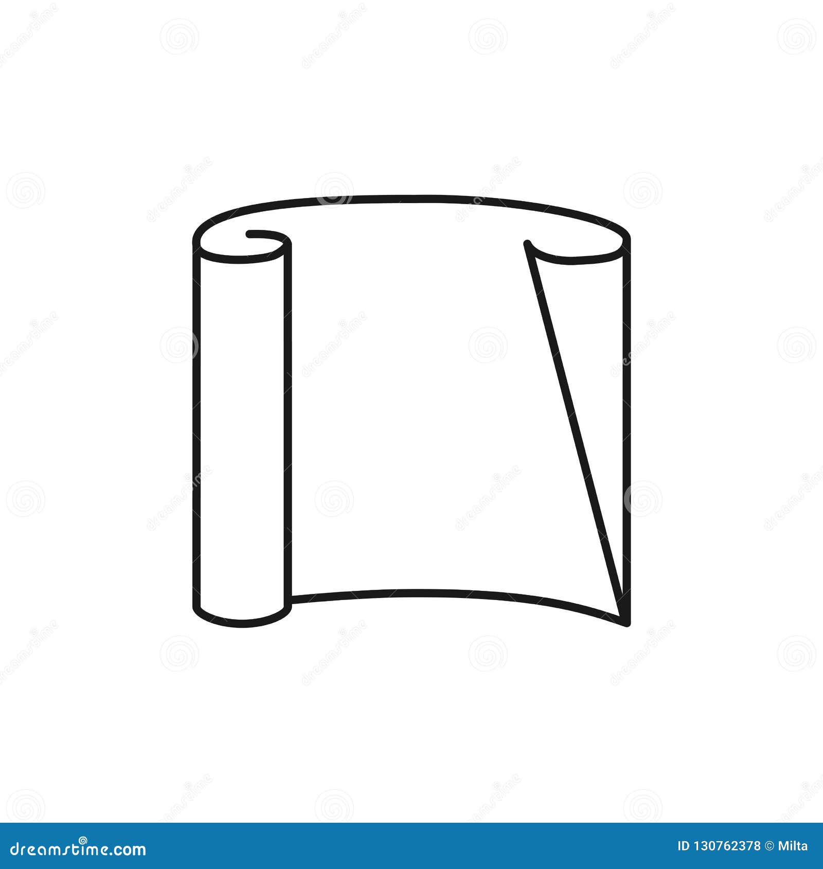 Black White Vector Illustration Of Transparent Tracing Paper