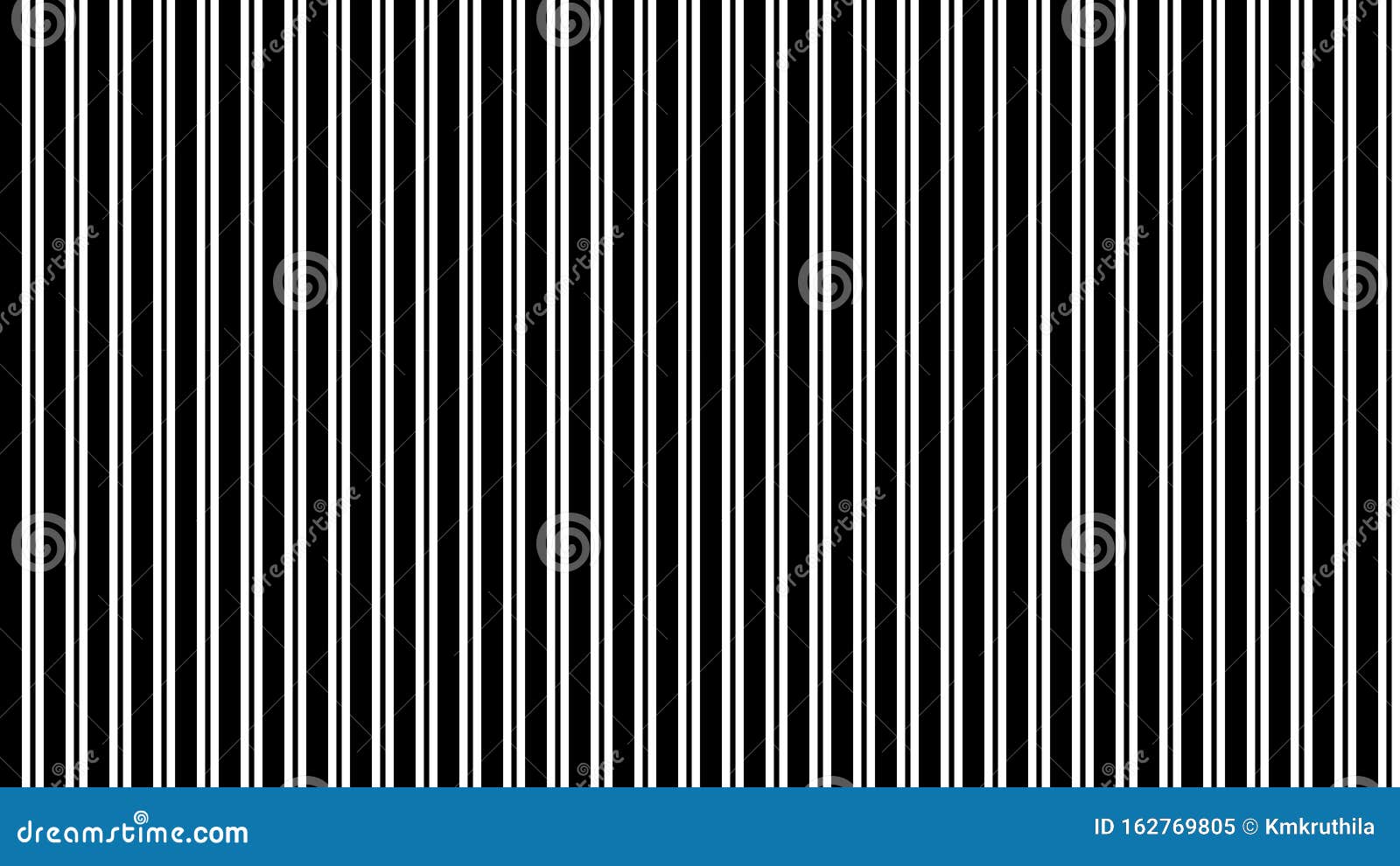 Black and White Vertical Stripes Pattern Background Stock Vector