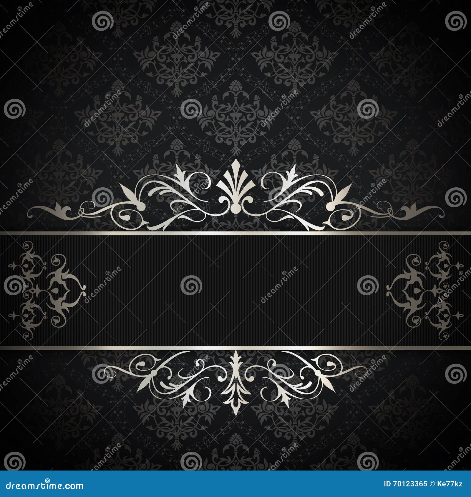 Black and White Vintage Background. Stock Illustration Illustration