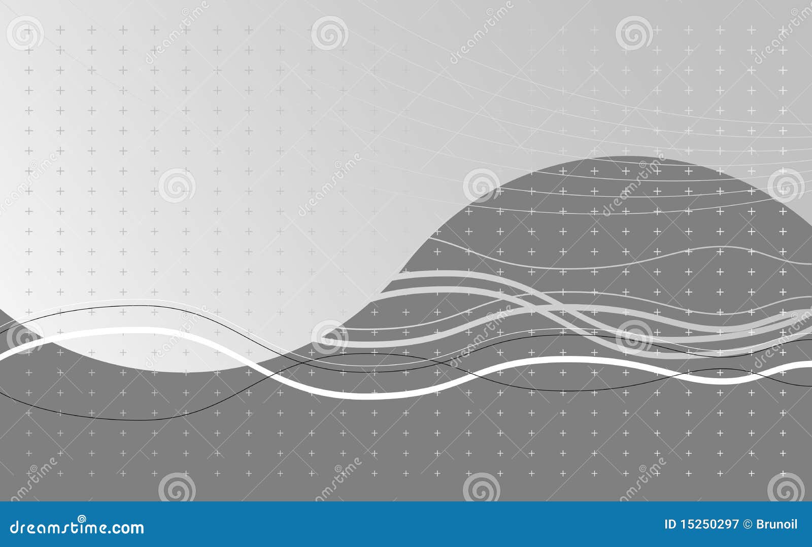 Black and White Wave Background. Wave Abstract Background - Vector Illustration