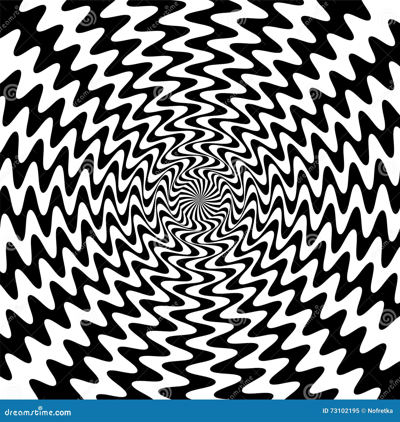 Black And White Wavy Lines Intersect In The Center The Visual