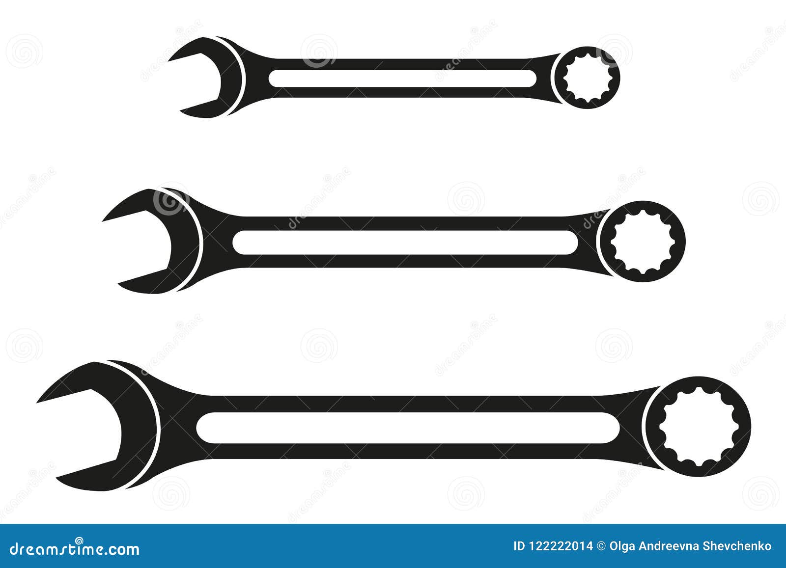 wrench clip art black and white