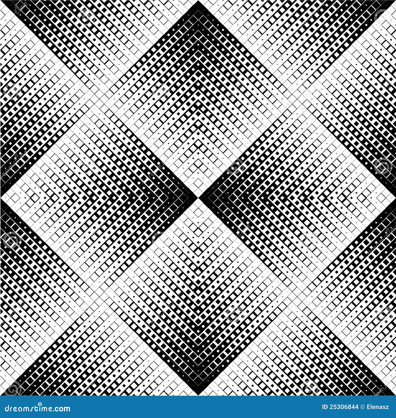 Black And White Zigzag Pattern Stock Vector Illustration
