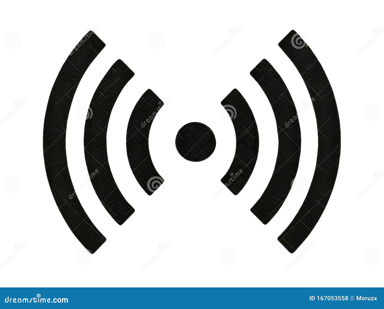 wireless network or charging sign icon on white