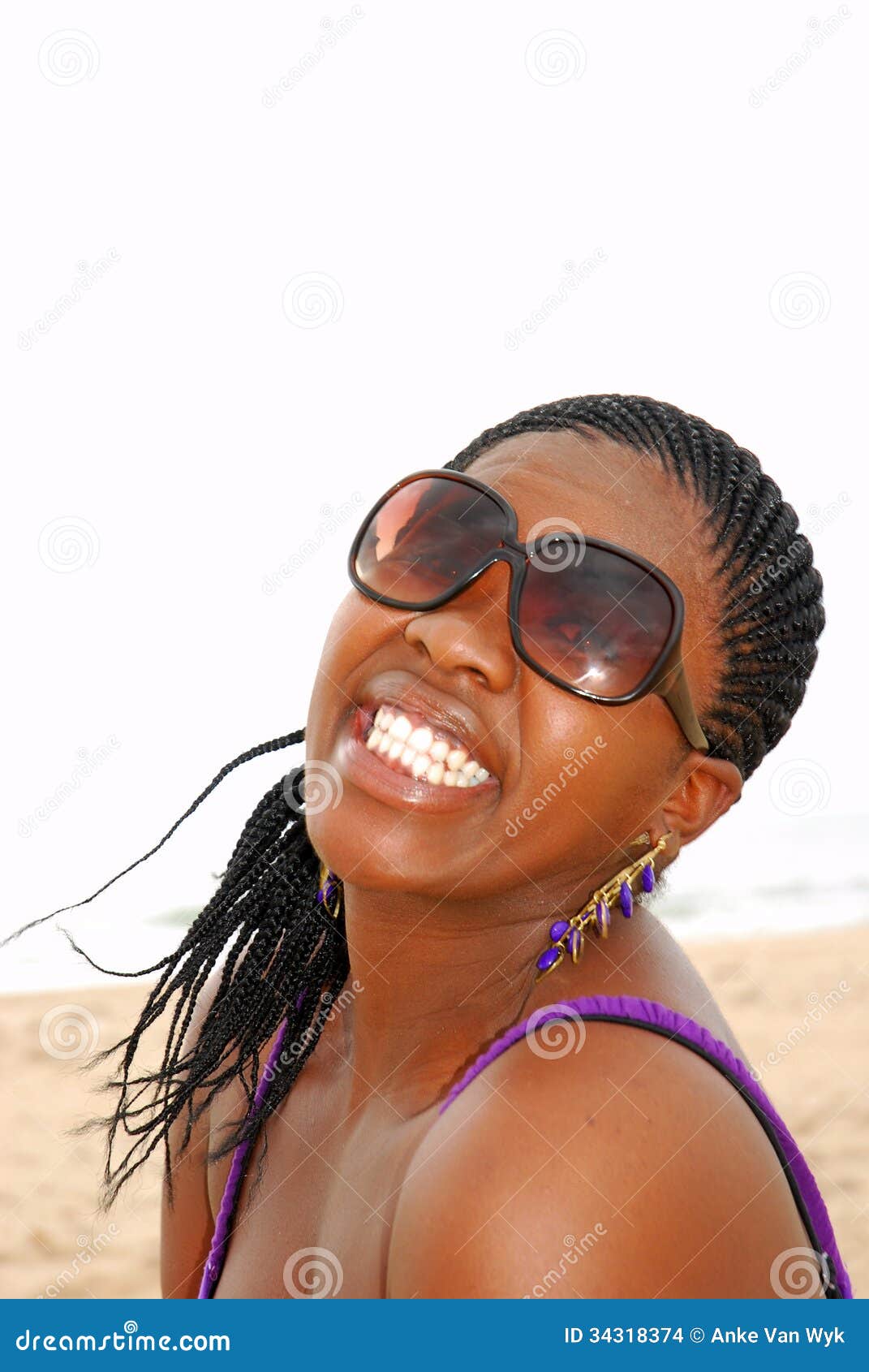 Black Woman With Fake Smile Stock Images - Image: 34318374