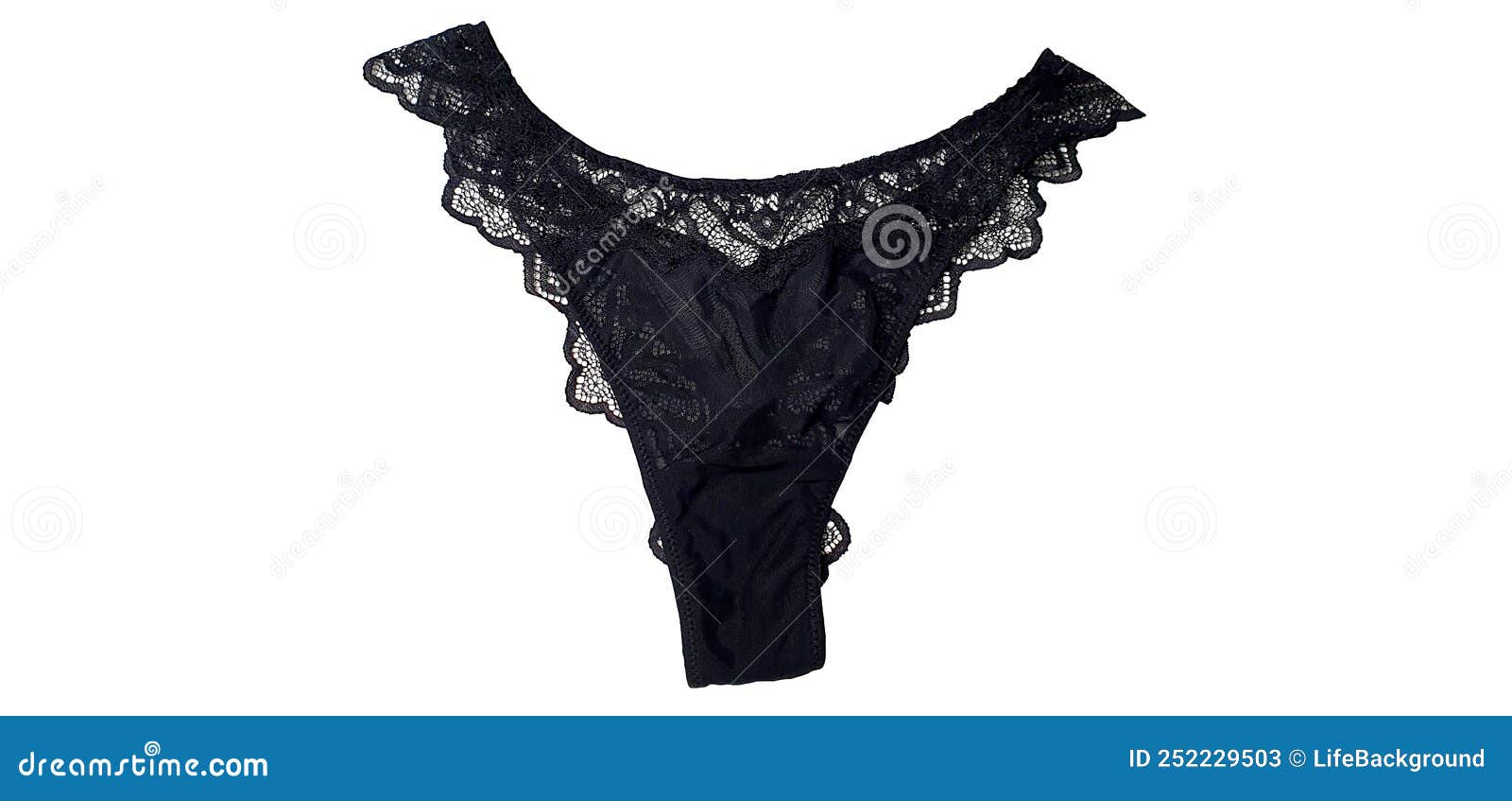 Silk black panties - Black lace panties - Lace brief - Lace tanga