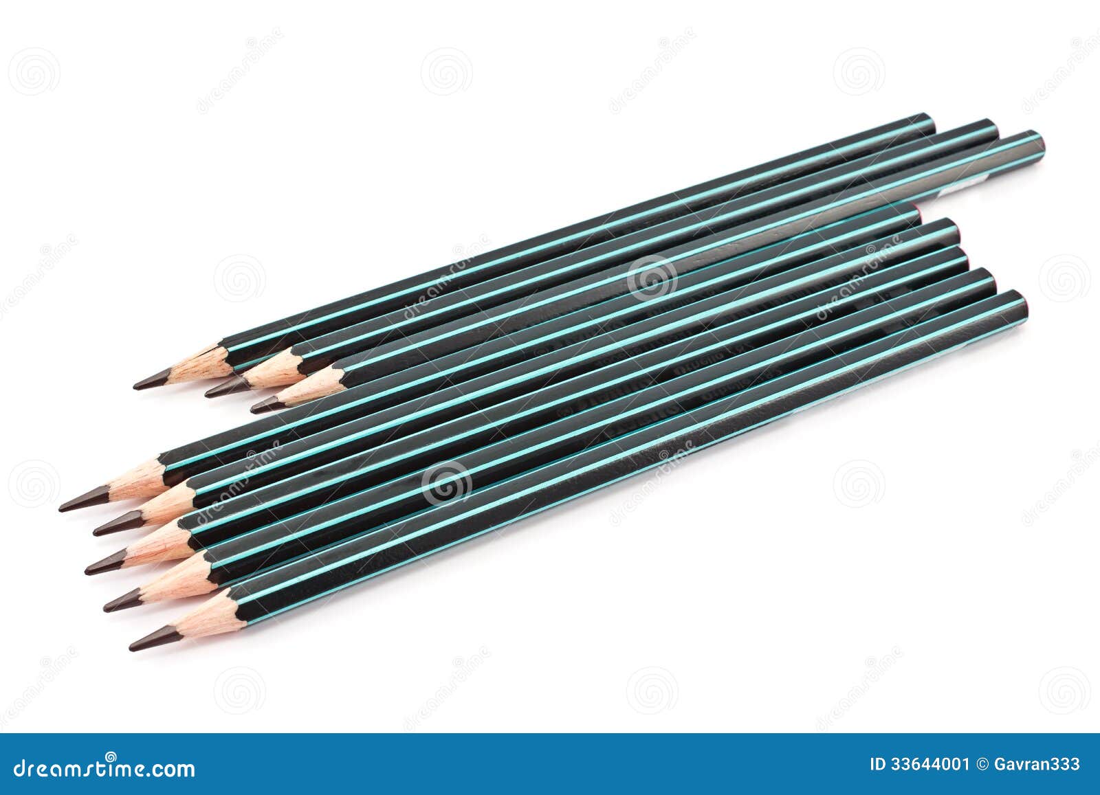 Black wooden pencils stock image. Image of white, pencil 33644001