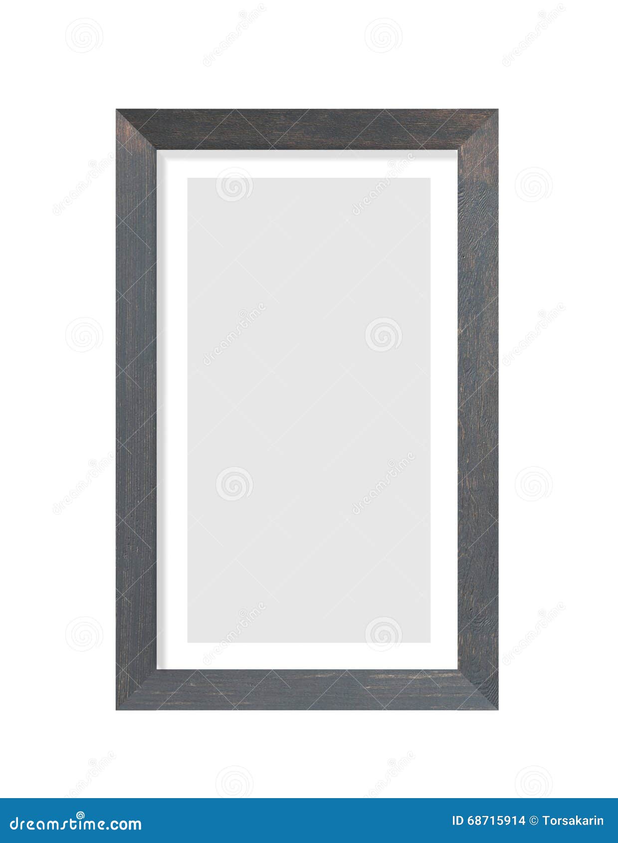 Black Wooden Photo Frame on White Stock Photo Image of board, object