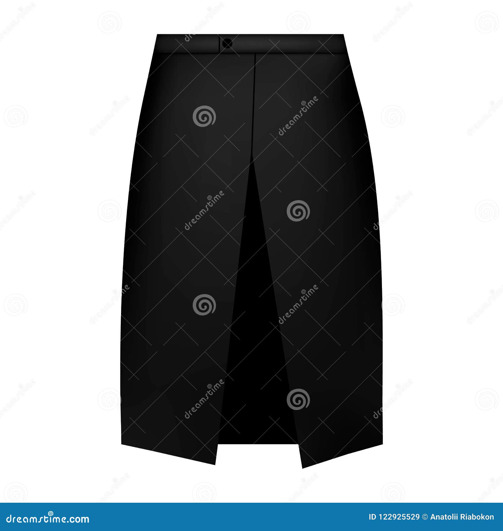 Download Black Work Apron Mockup, Realistic Style Stock Vector ...