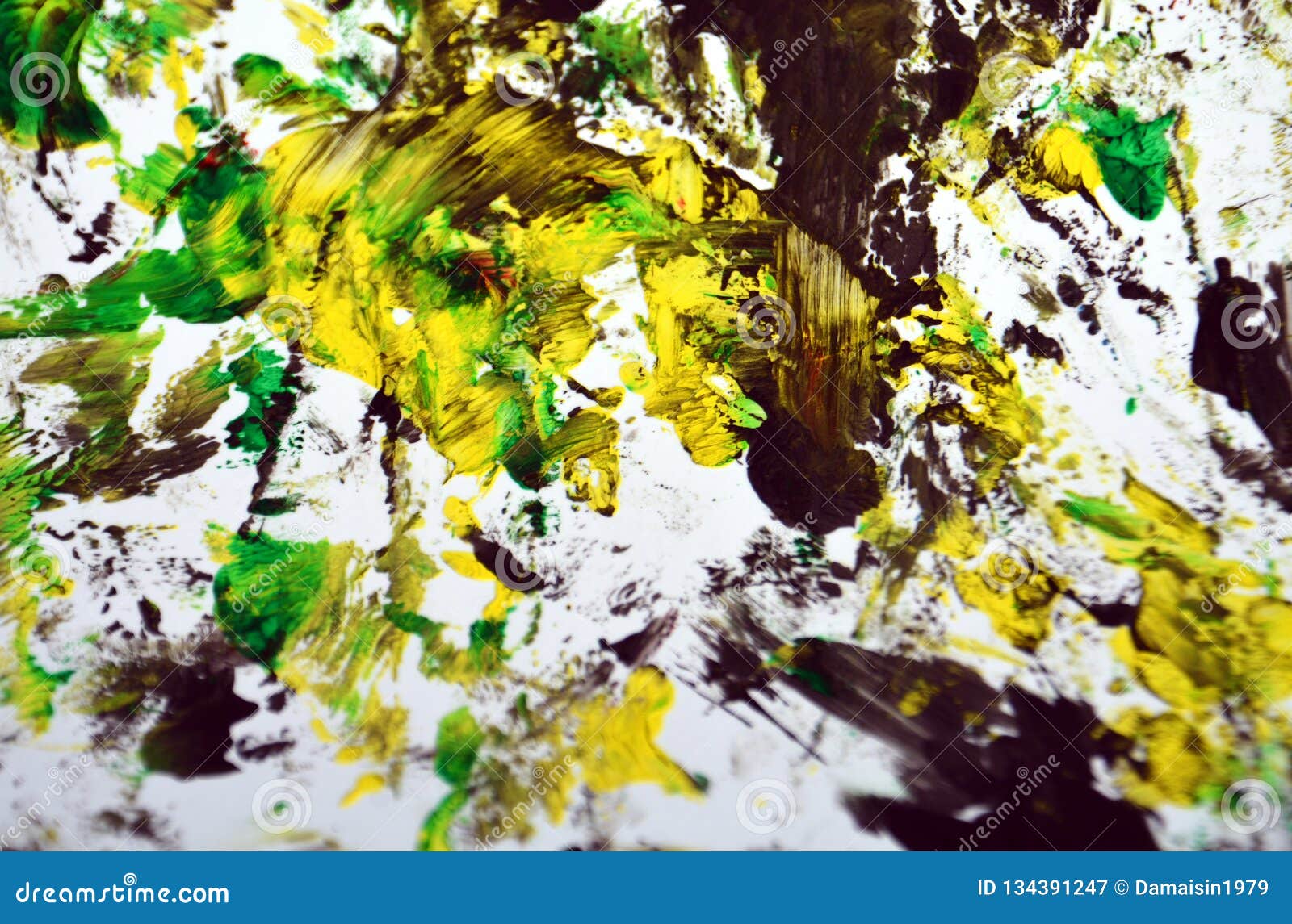 black yellow dark green contrasts, paint watercolor background, abstract painting watercolor background