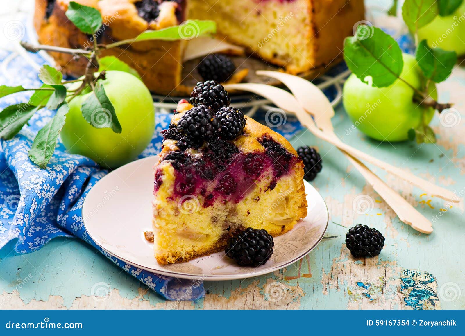 Blackberry and apples pie stock photo. Image of tasty - 59167354