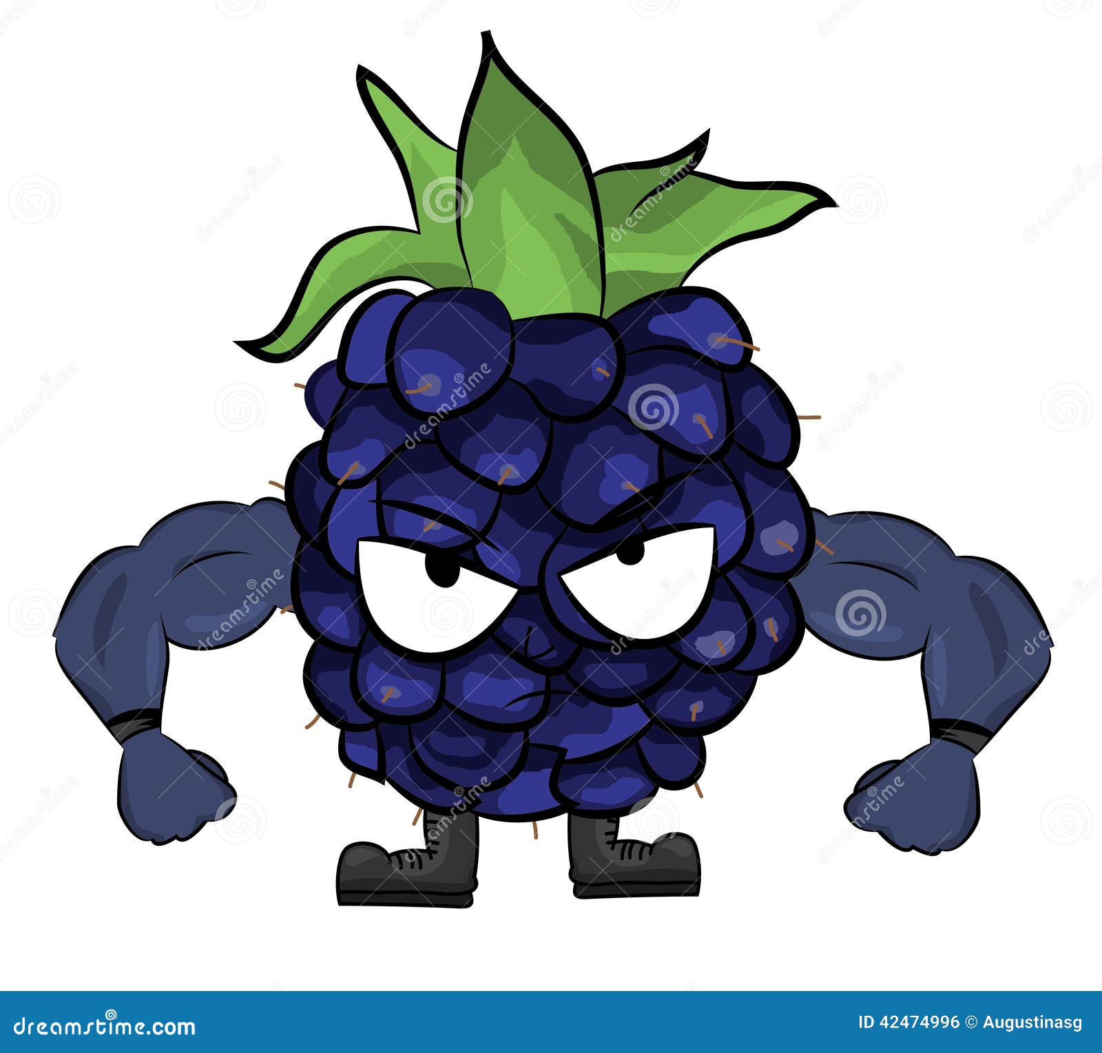 Blackberry Fruit Cartoon Illustration | CartoonDealer.com #42474914