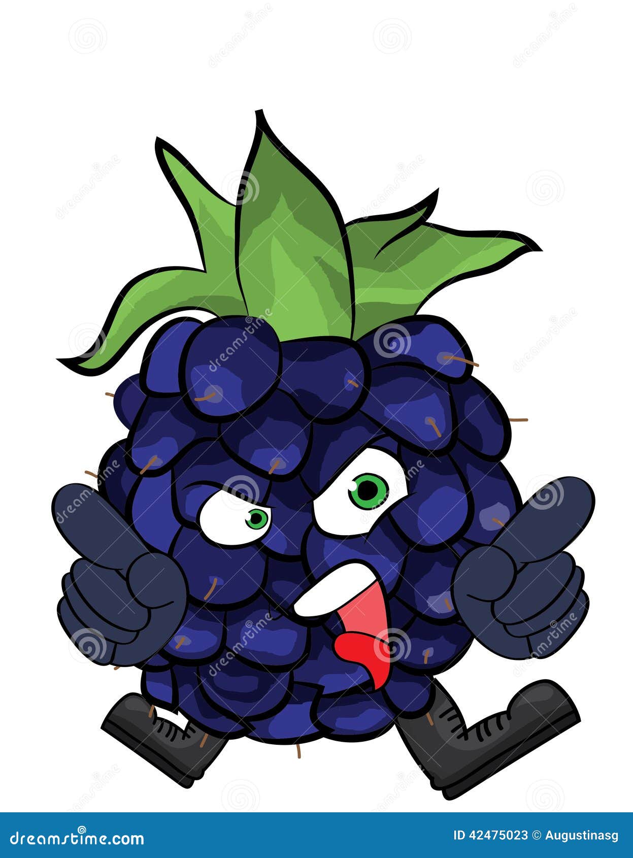 Blackberry Fruit Cartoon Illustration | CartoonDealer.com #42475094